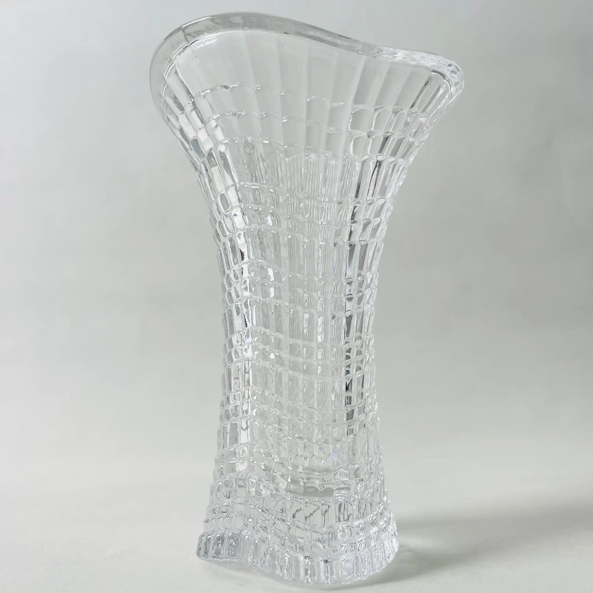 【リユース】フラワーベース ノリタケクリスタル クリスタルガラス Noritake / 未使用 箱付き