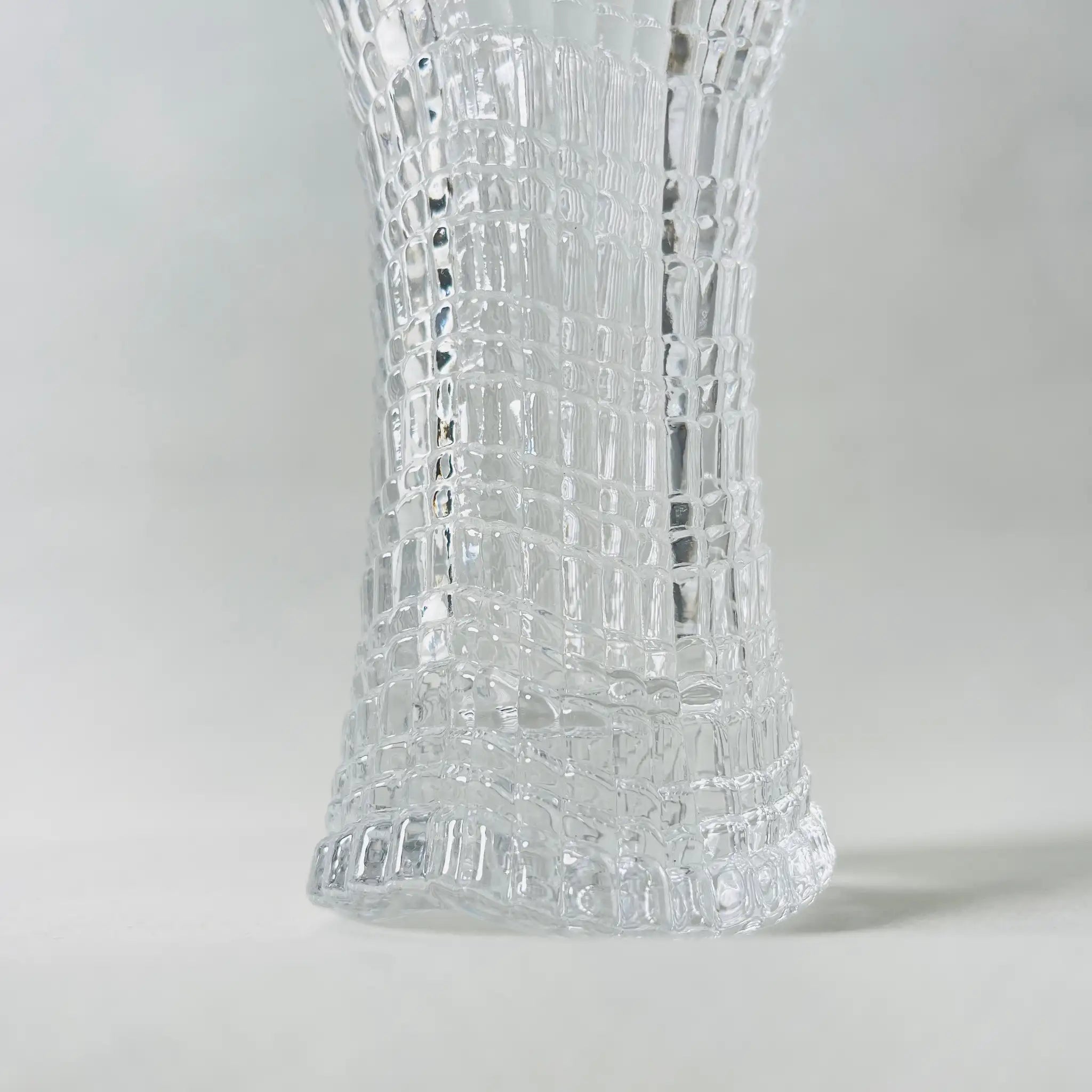 【リユース】フラワーベース ノリタケクリスタル クリスタルガラス Noritake / 未使用 箱付き
