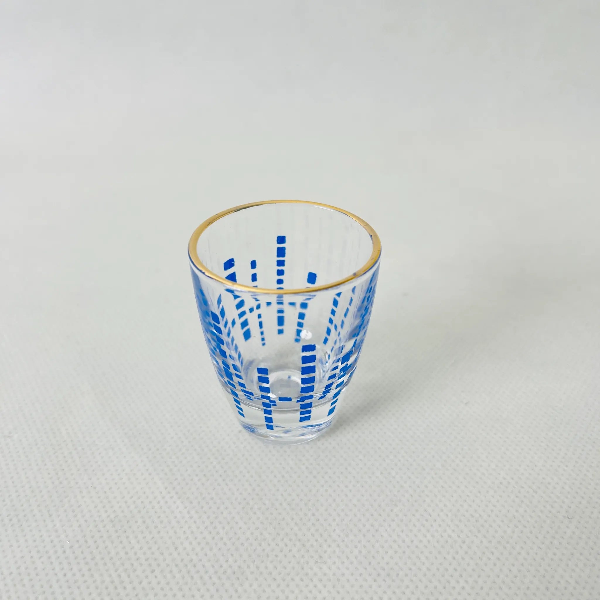 【リユース】ティーカップ ショットグラス スプーン 各5個セット ダブルフェニックス Nikko / 1980年代 / 未使用 箱付き