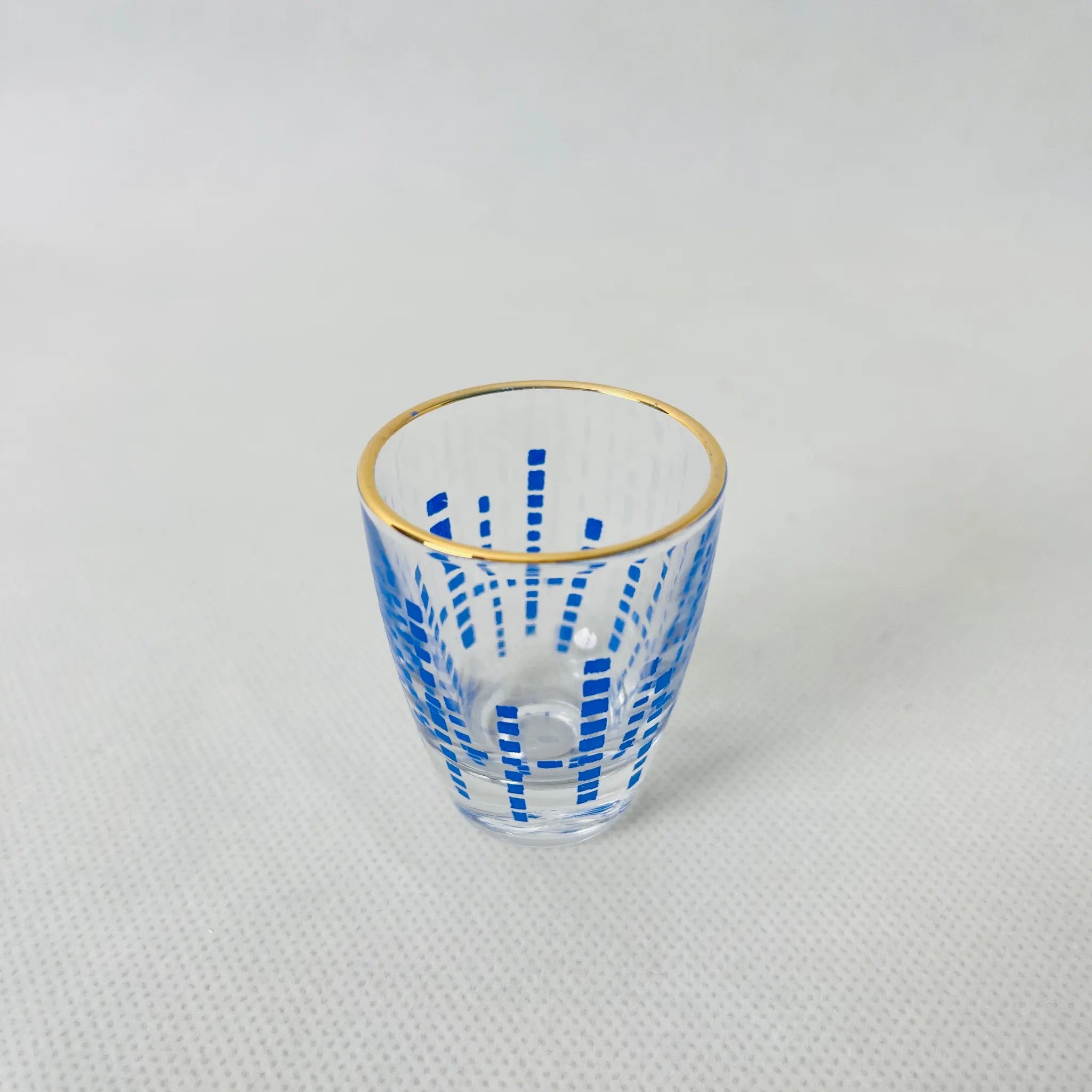 【リユース】ティーカップ ショットグラス スプーン 各5個セット ダブルフェニックス Nikko / 1980年代 / 未使用 箱付き