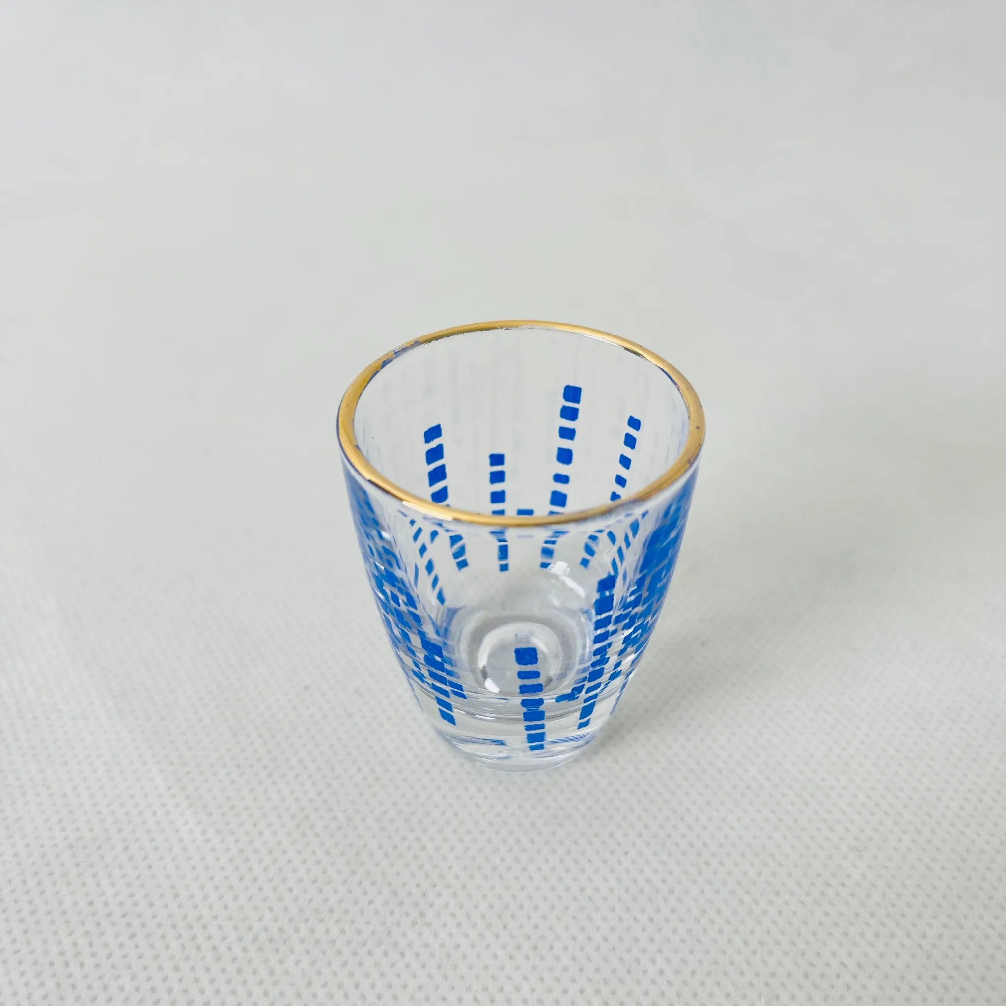 【リユース】ティーカップ ショットグラス スプーン 各5個セット ダブルフェニックス Nikko / 1980年代 / 未使用 箱付き