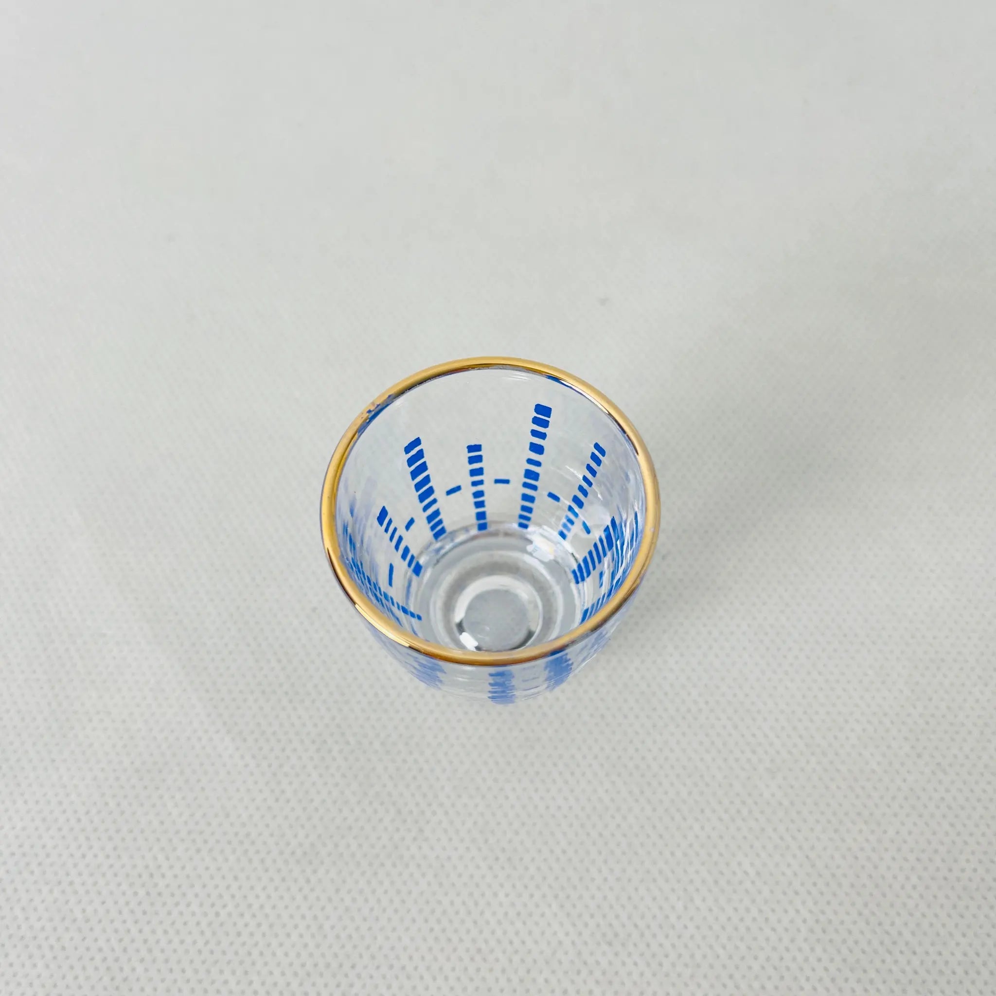 【リユース】ティーカップ ショットグラス スプーン 各5個セット ダブルフェニックス Nikko / 1980年代 / 未使用 箱付き