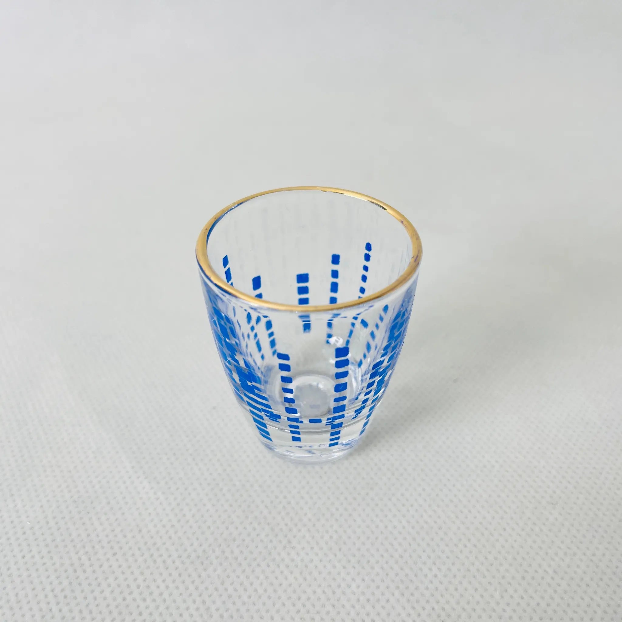 【リユース】ティーカップ ショットグラス スプーン 各5個セット ダブルフェニックス Nikko / 1980年代 / 未使用 箱付き