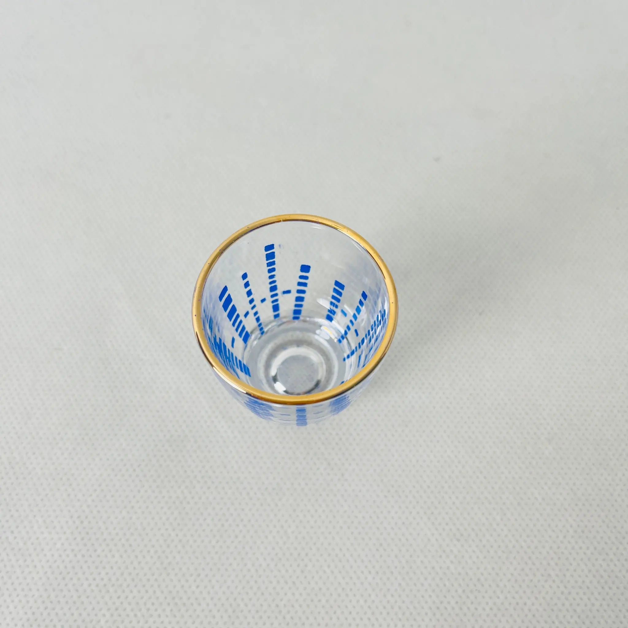 【リユース】ティーカップ ショットグラス スプーン 各5個セット ダブルフェニックス Nikko / 1980年代 / 未使用 箱付き