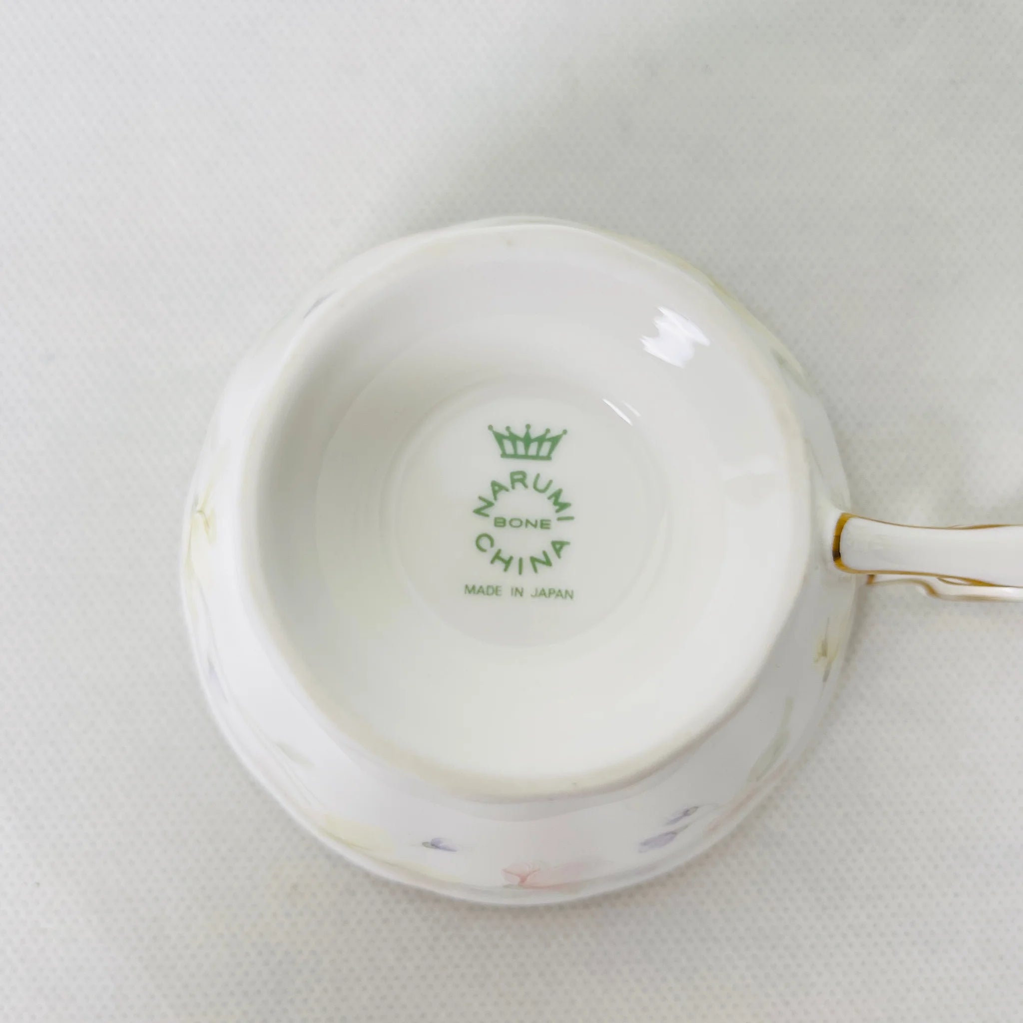 【リユース】ティーカップ 6個セット NARUMI / パステルガーデン Bone China 日本 / 未使用 箱付き