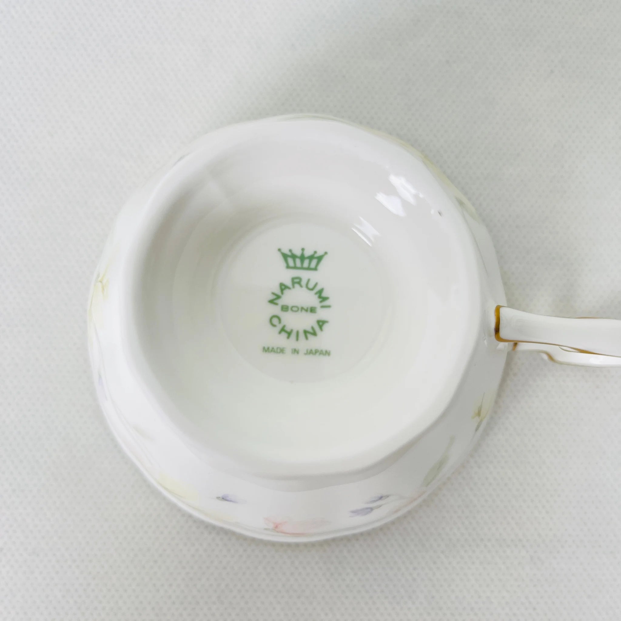 【リユース】ティーカップ 6個セット NARUMI / パステルガーデン Bone China 日本 / 未使用 箱付き