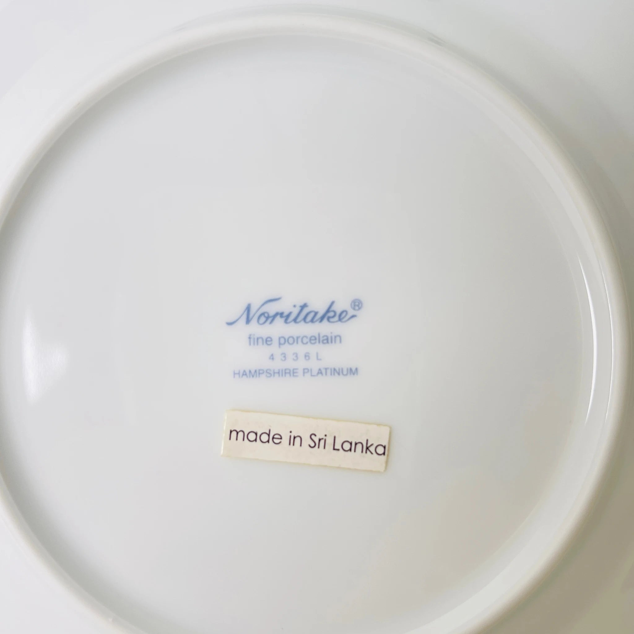 【リユース】パーティーセット 大皿×1 小皿×5 ハンプシャープラチナ Noritake / 未使用 箱付き