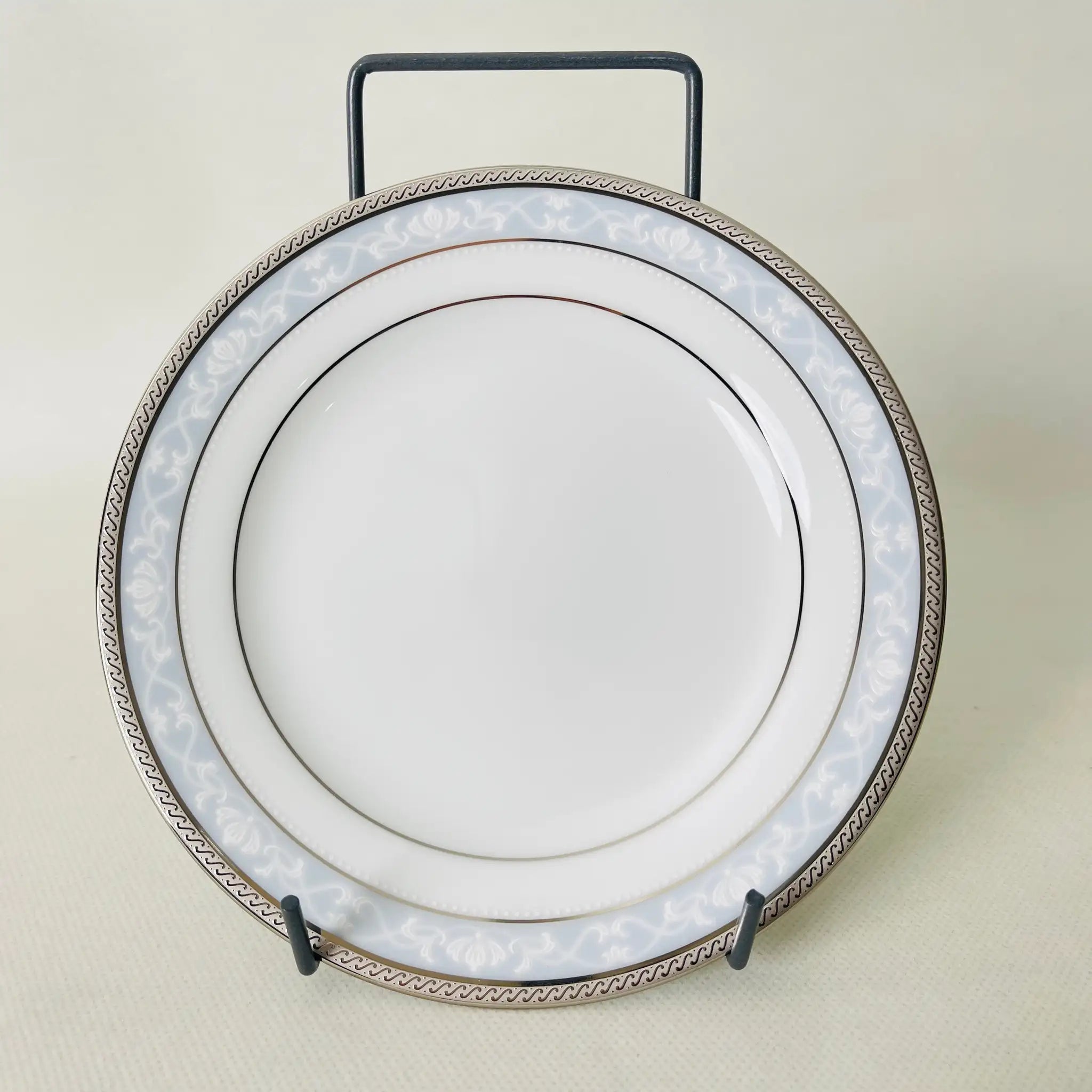 【リユース】パーティーセット 大皿×1 小皿×5 ハンプシャープラチナ Noritake / 未使用 箱付き