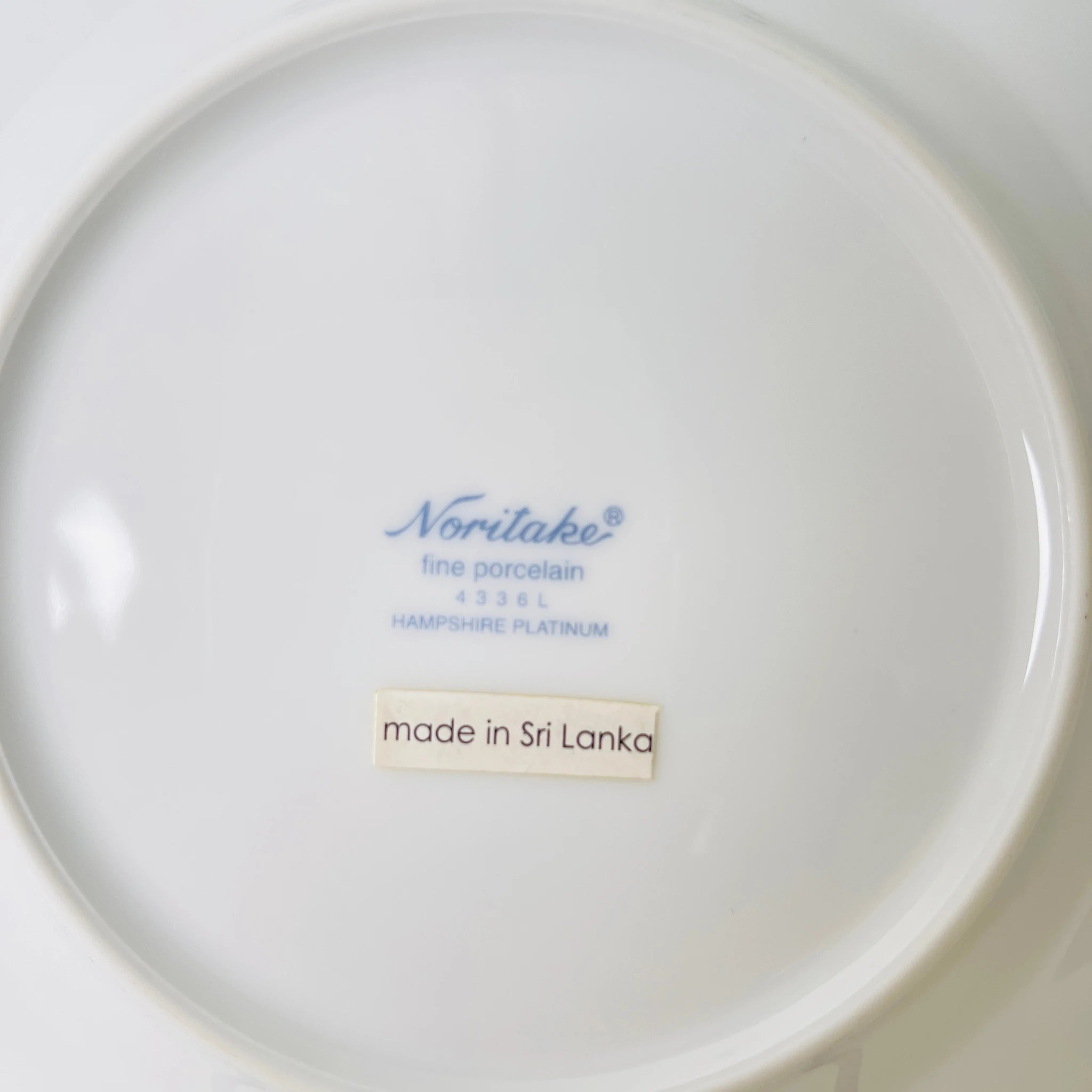 【リユース】パーティーセット 大皿×1 小皿×5 ハンプシャープラチナ Noritake / 未使用 箱付き