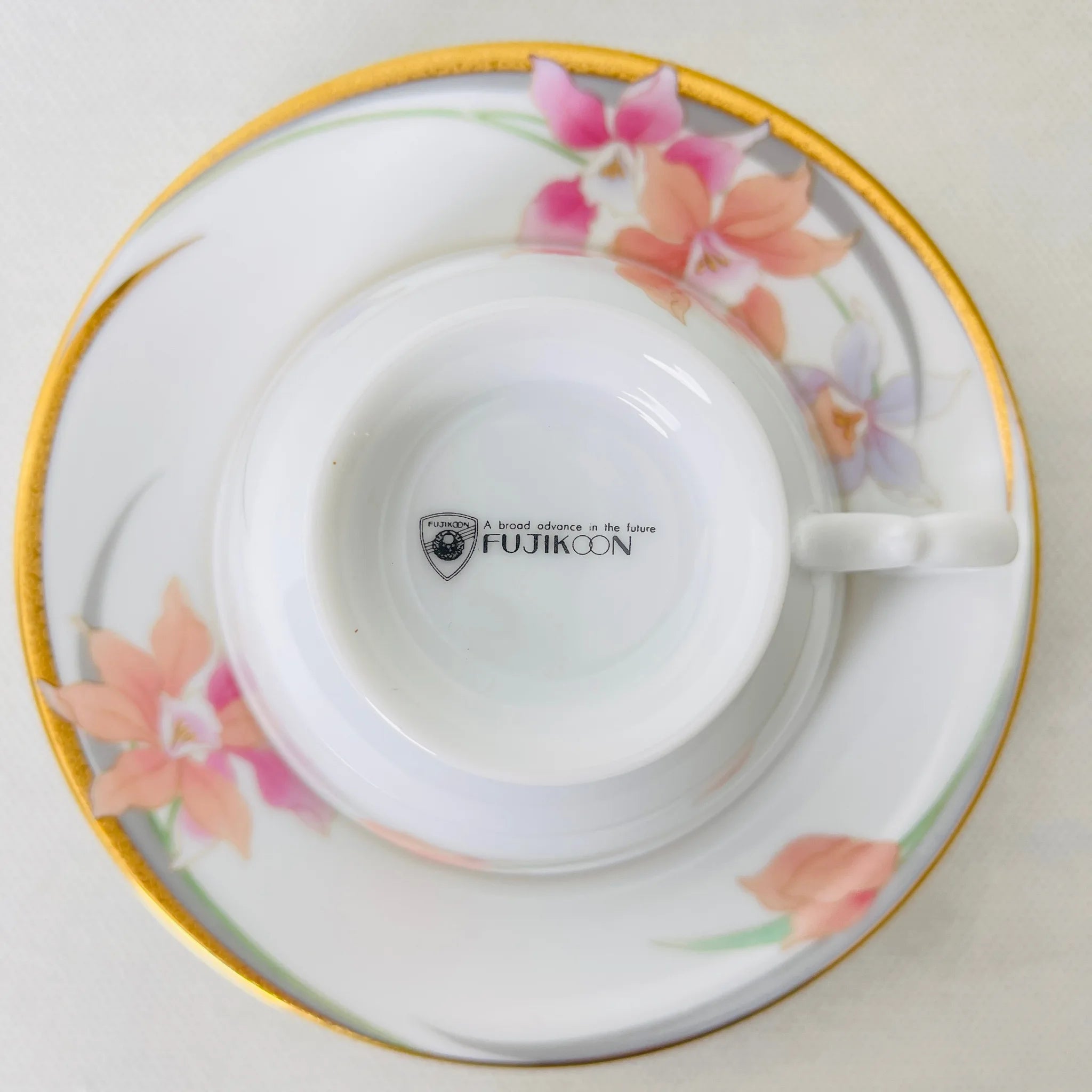 【リユース】 ティーカップ ペアセット / FUJIKOON / 未使用 / 箱付き
