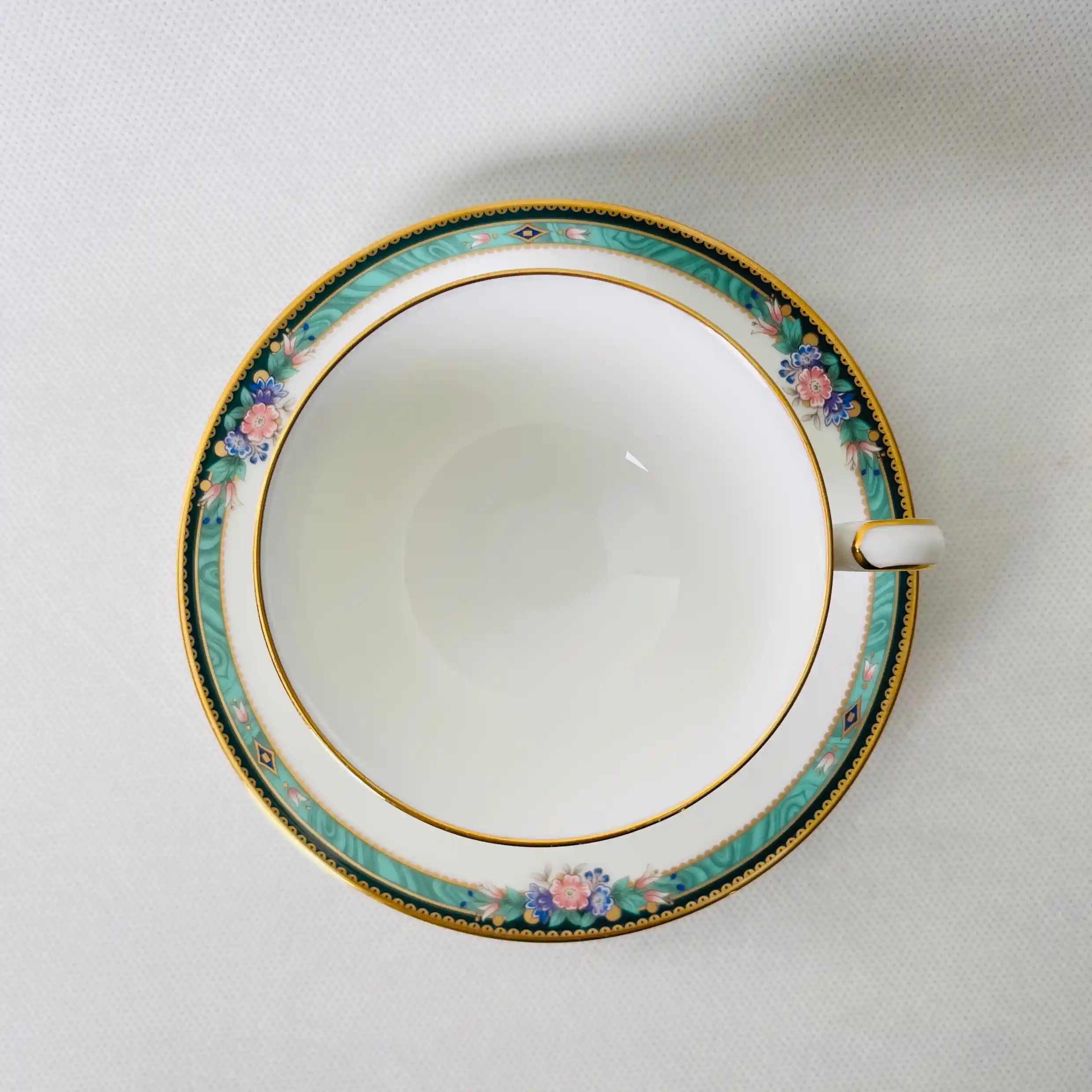 【リユース】 ティーカップ&ソーサーセット Noritake Ashbury