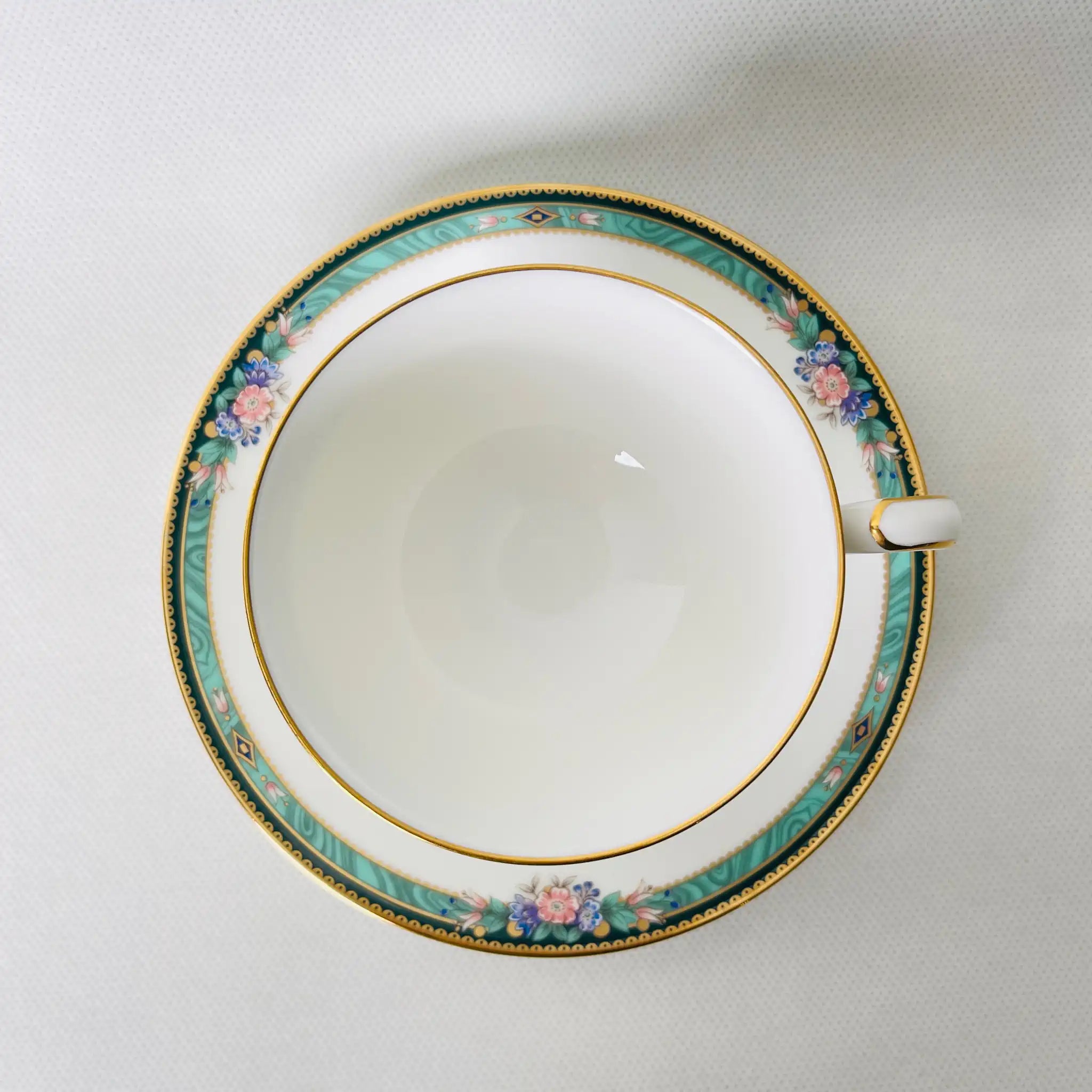 【リユース】 ティーカップ&ソーサーセット Noritake Ashbury
