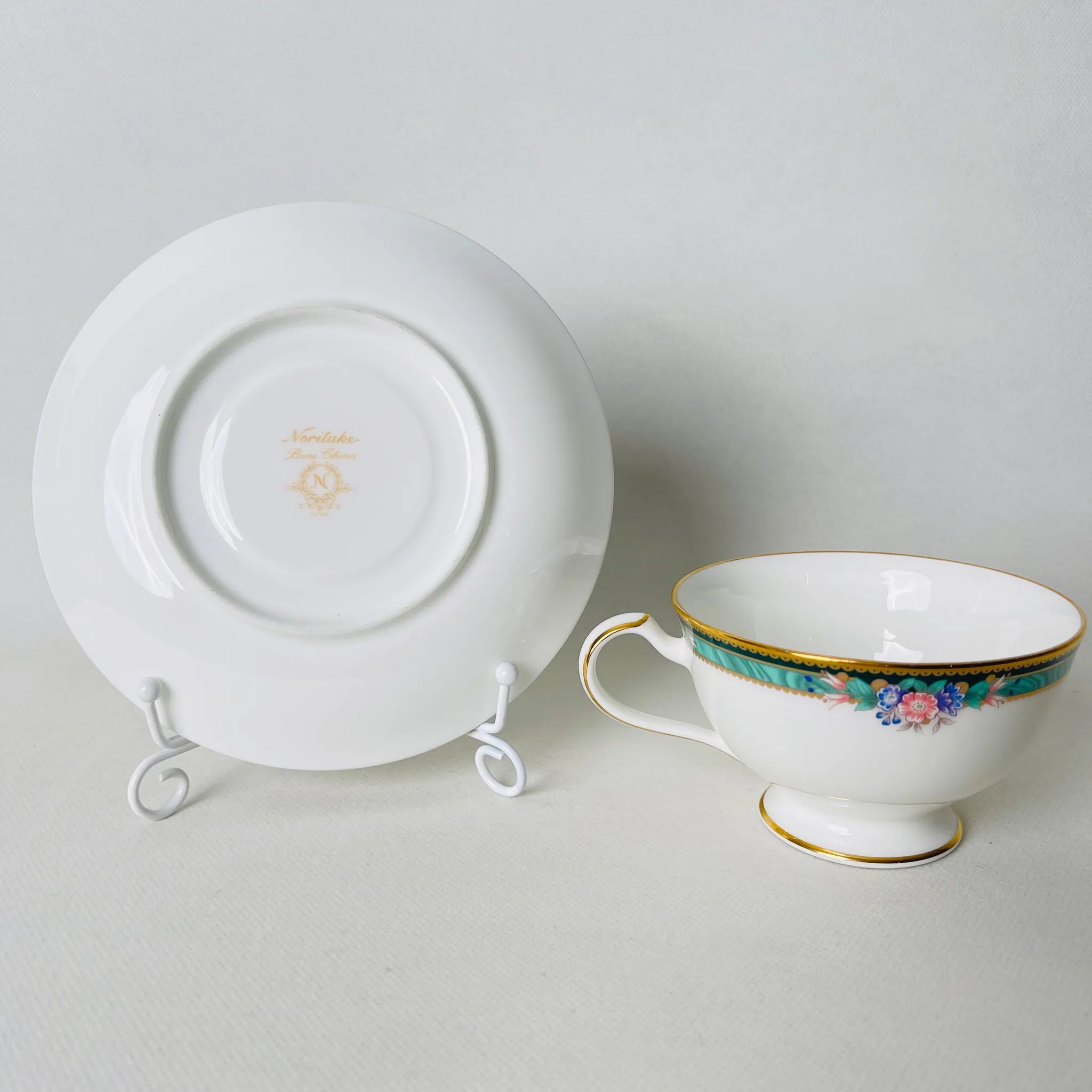 【リユース】 ティーカップ&ソーサーセット Noritake Ashbury