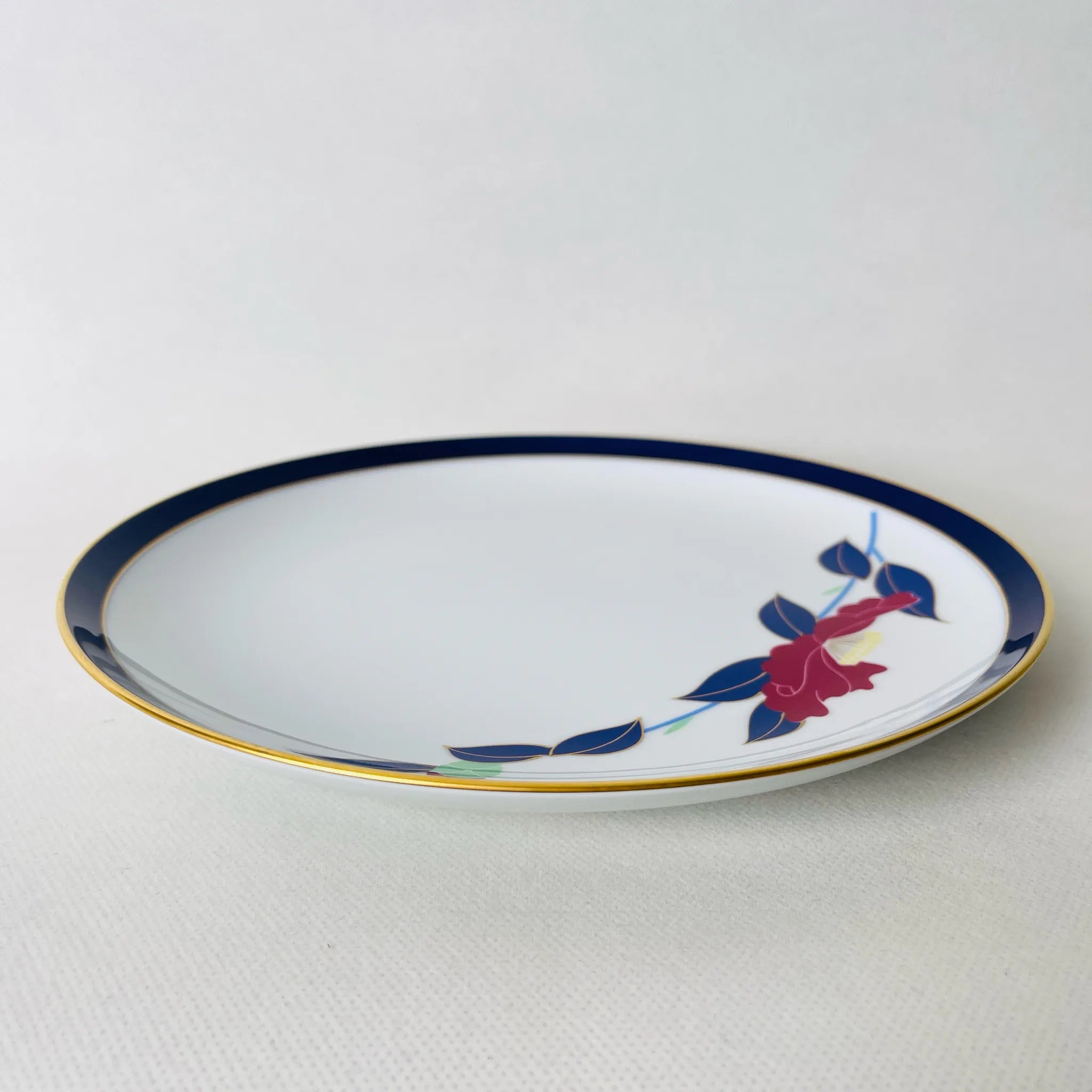 【リユース】プレート 香蘭社 山茶花 26cm