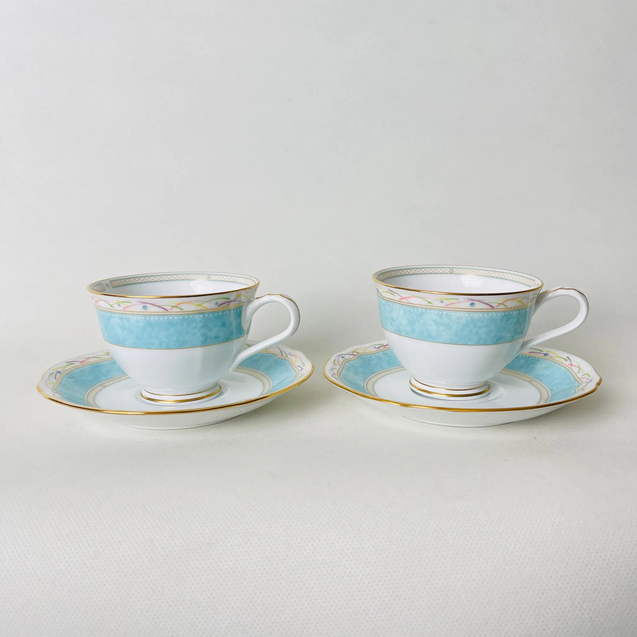 【リユース】 ペアティーカップ / Noritake(ノリタケ) / 華麗句(HANAREIKU) / 日本 / 未使用