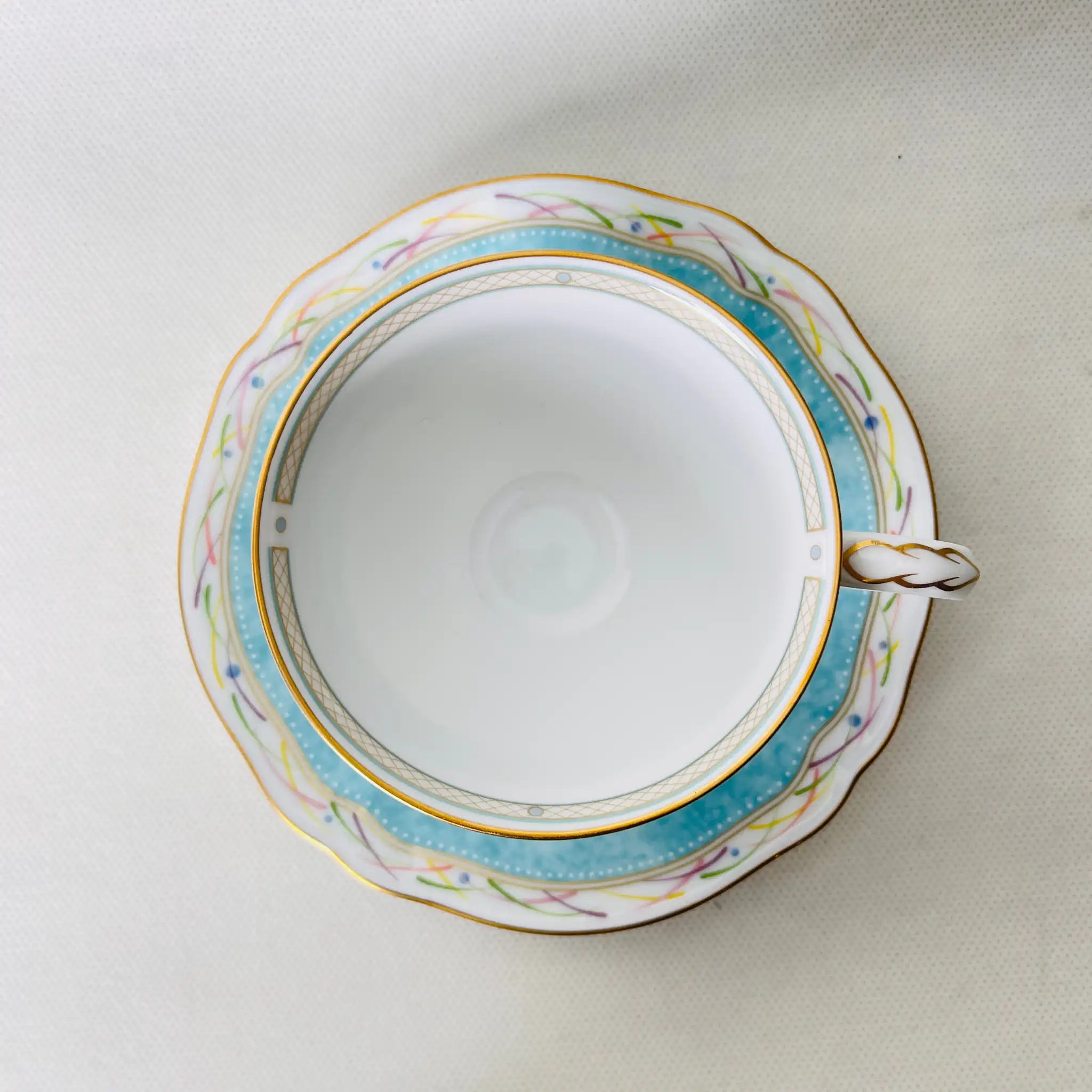 【リユース】 ペアティーカップ / Noritake(ノリタケ) / 華麗句(HANAREIKU) / 日本 / 未使用