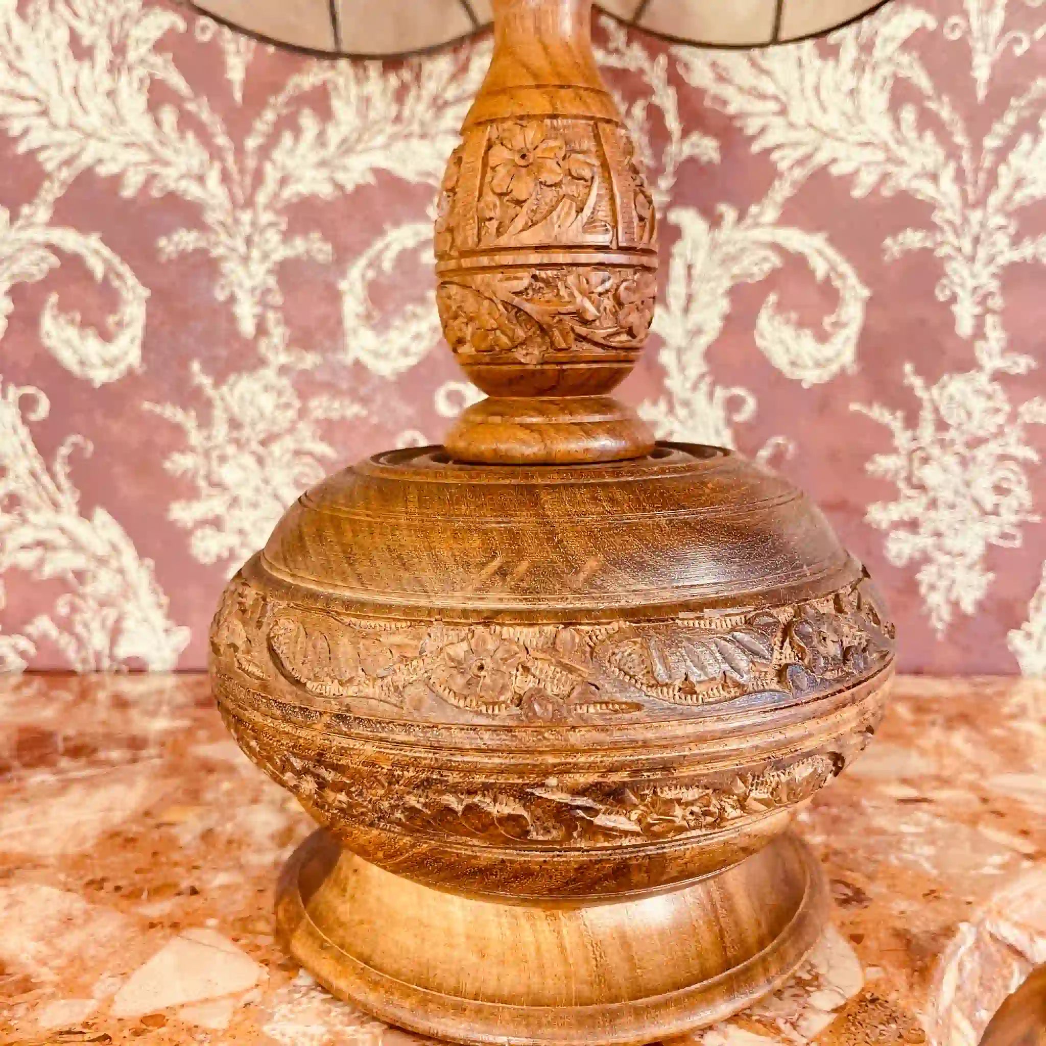 【リユース】 テーブルランプ ステンドグラス