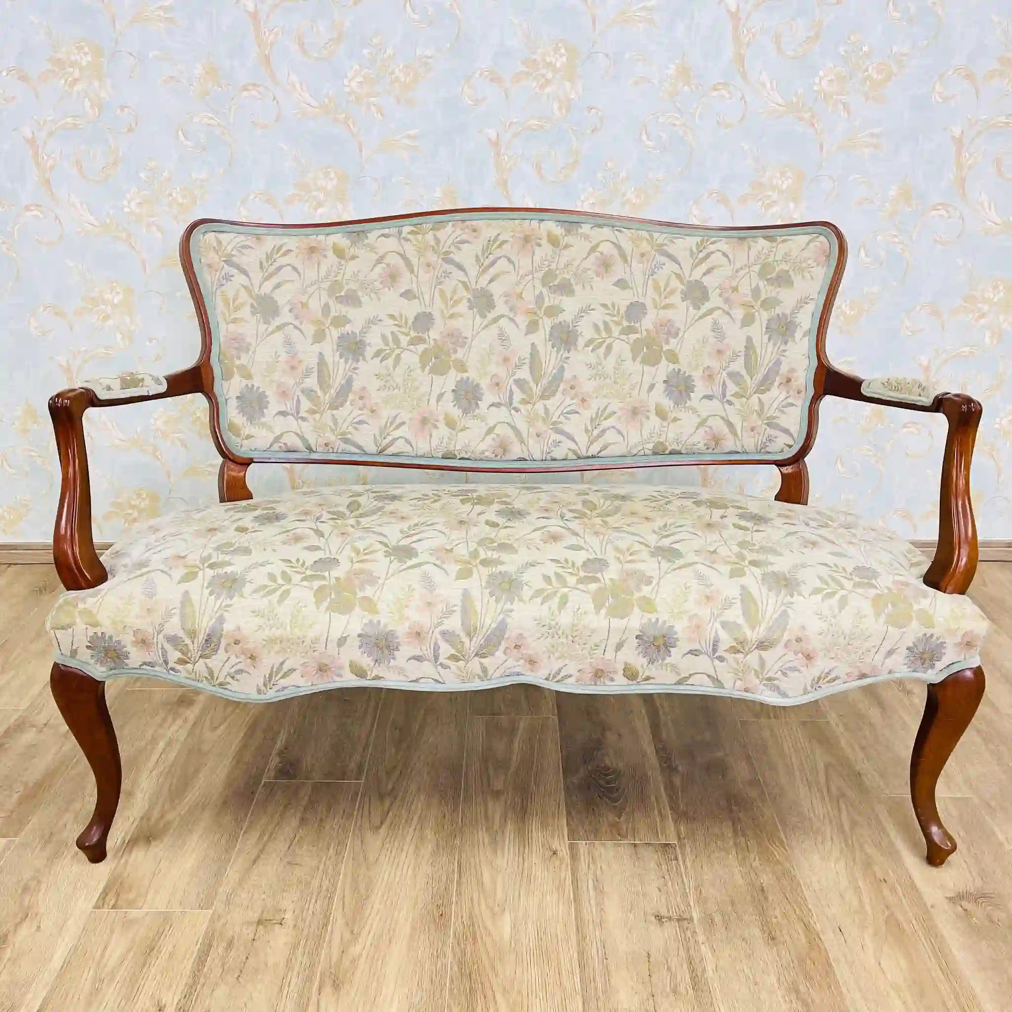 【リユース】 アンティーク調セティ2P / アールヌーボー様式 / 猫脚