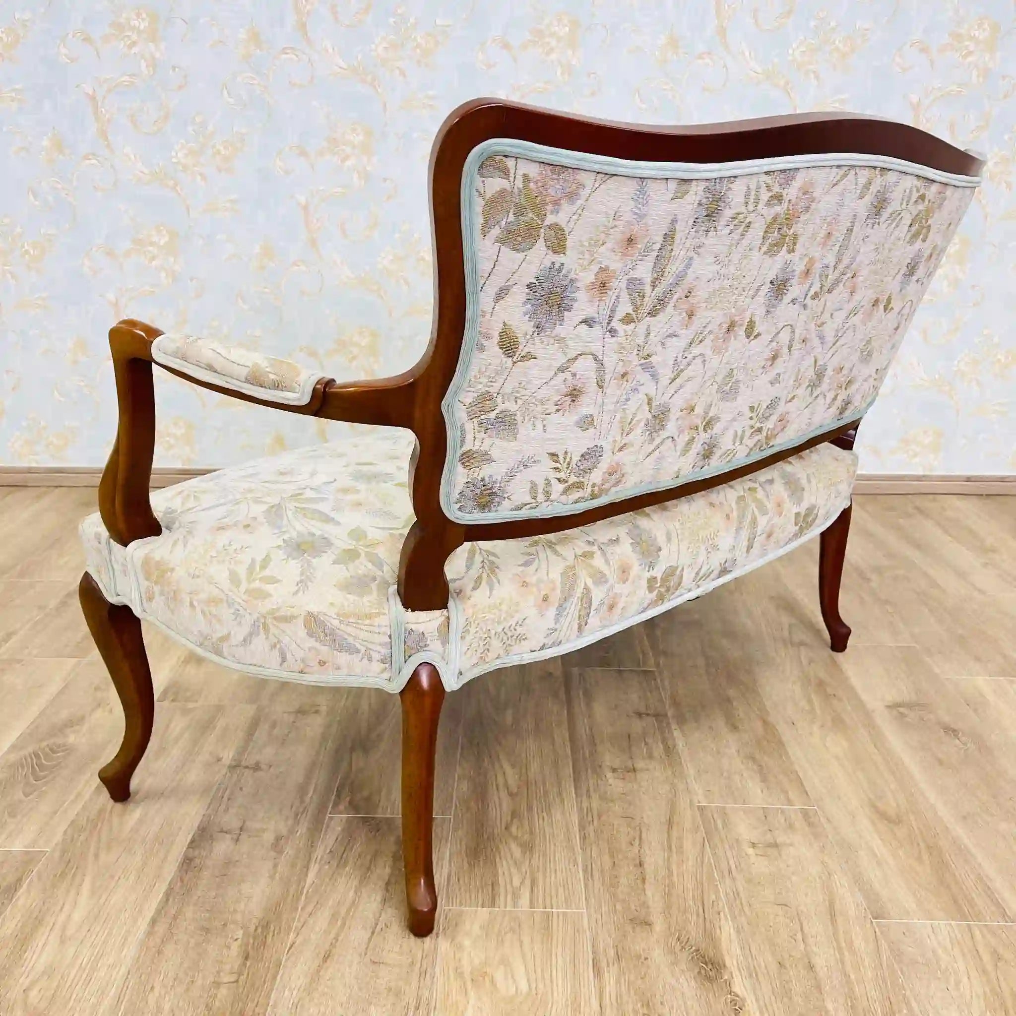 【リユース】 アンティーク調セティ2P / アールヌーボー様式 / 猫脚