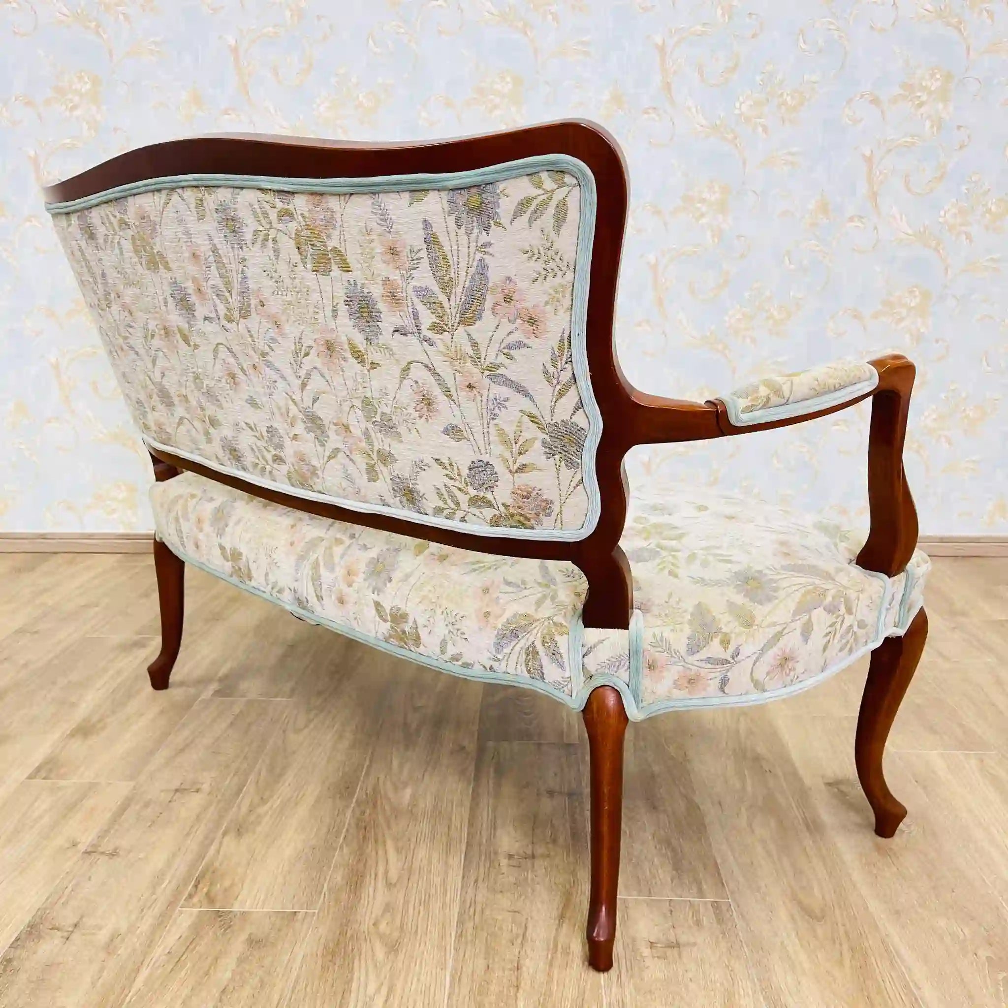 【リユース】 アンティーク調セティ2P / アールヌーボー様式 / 猫脚