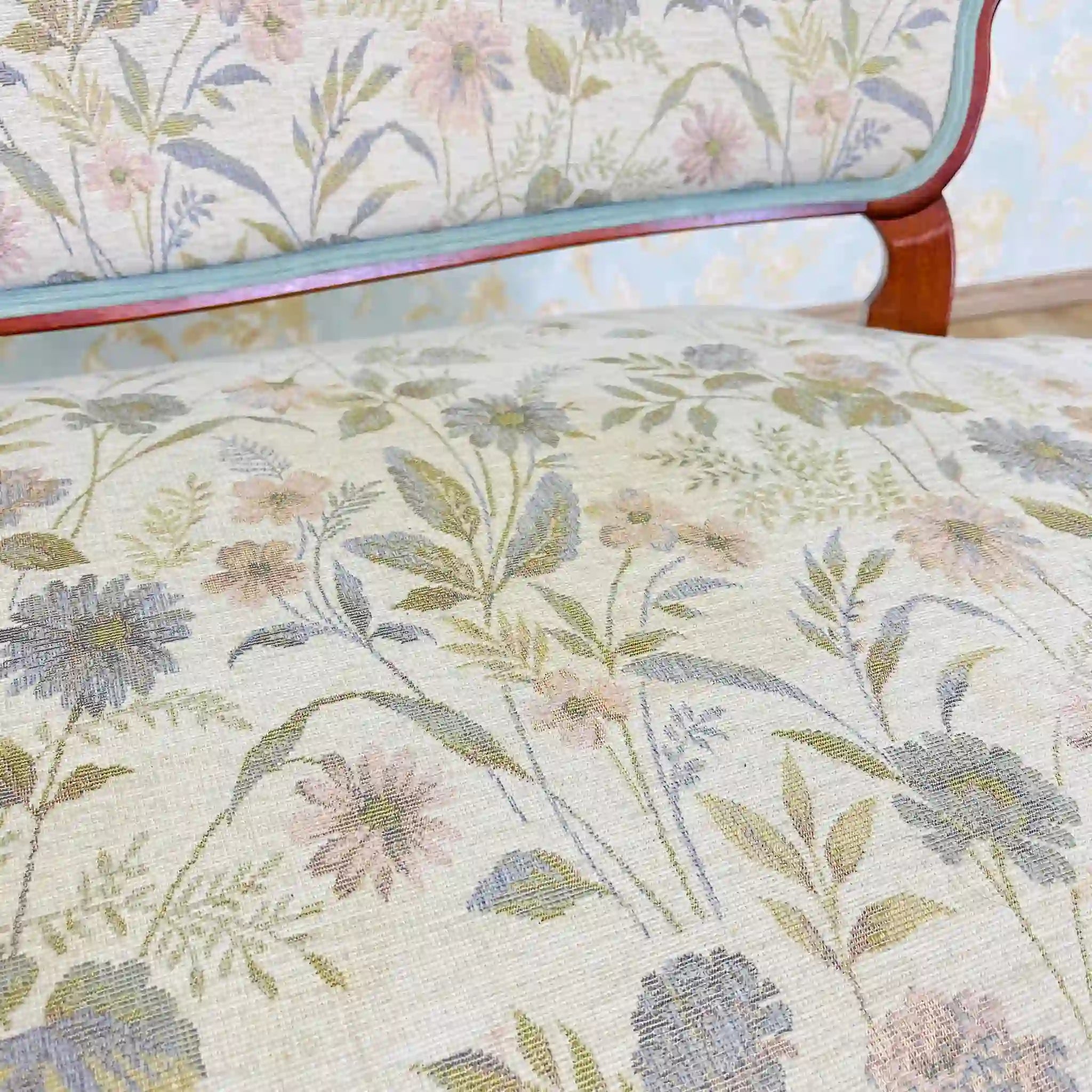 【リユース】 アンティーク調セティ2P / アールヌーボー様式 / 猫脚