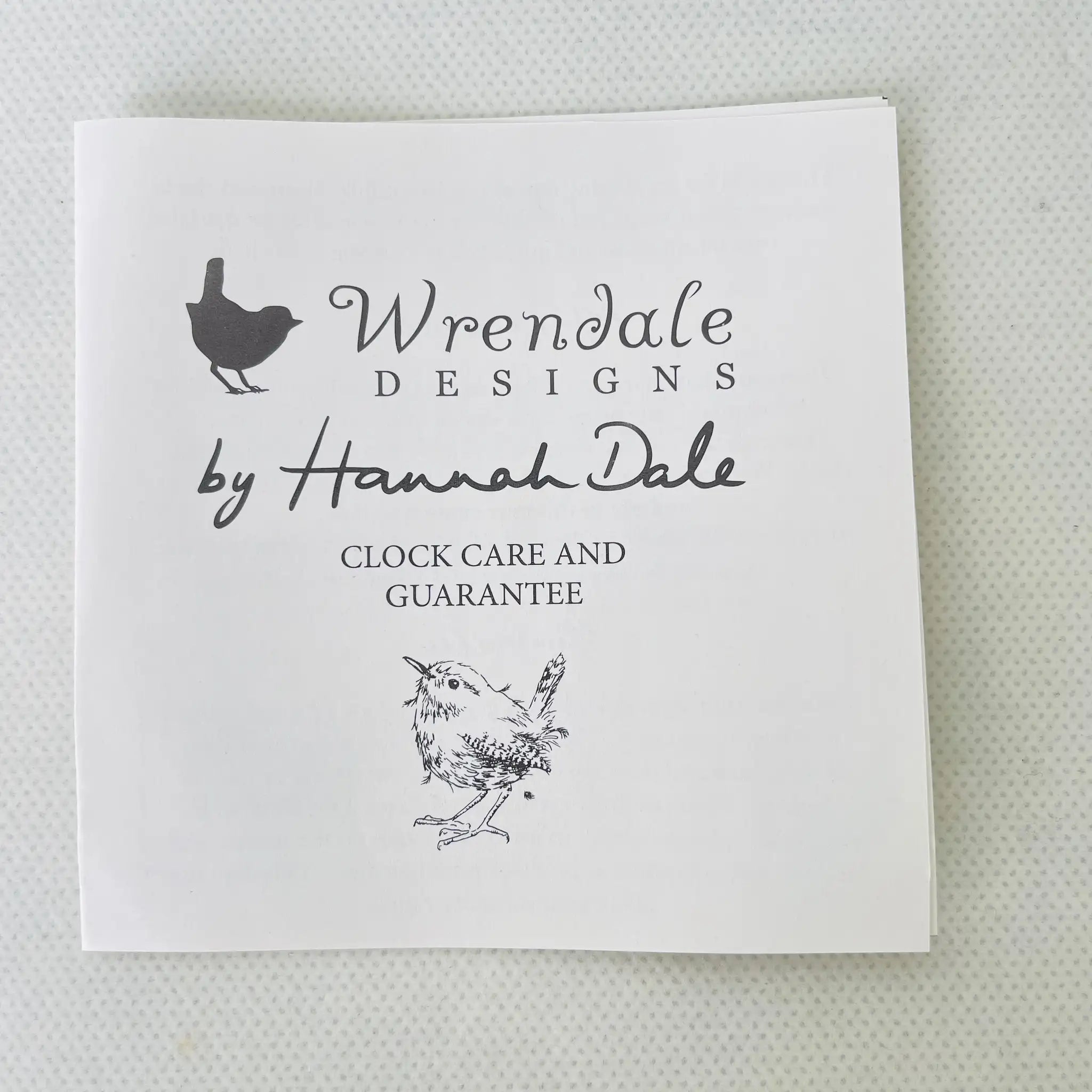 【リユース】 ウォールクロック / Wrendale Designs Hannah Dale / 未使用 / 箱付き