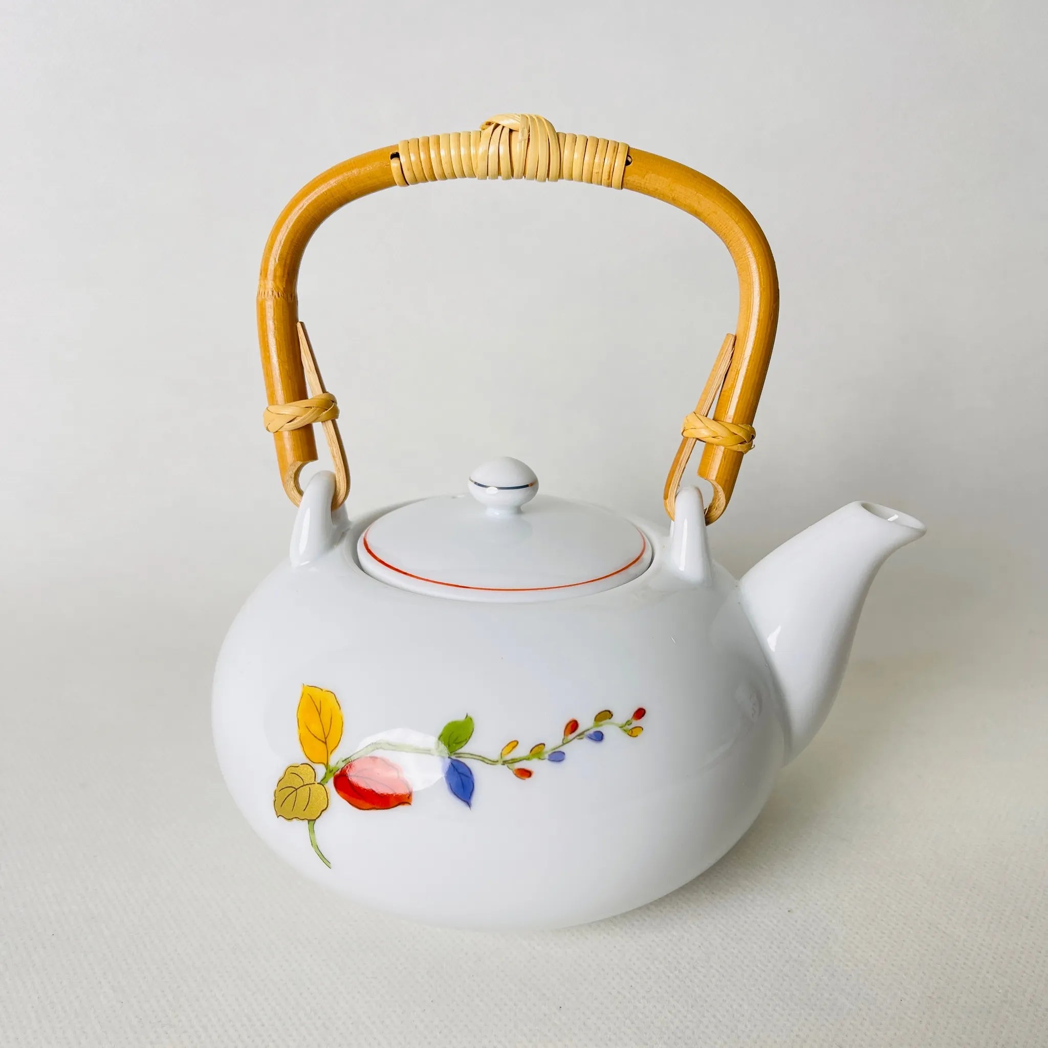 【リユース】 急須・湯呑 5P / 中村勘九郎 / 華五様 土瓶茶器 / 未使用 / 箱付き