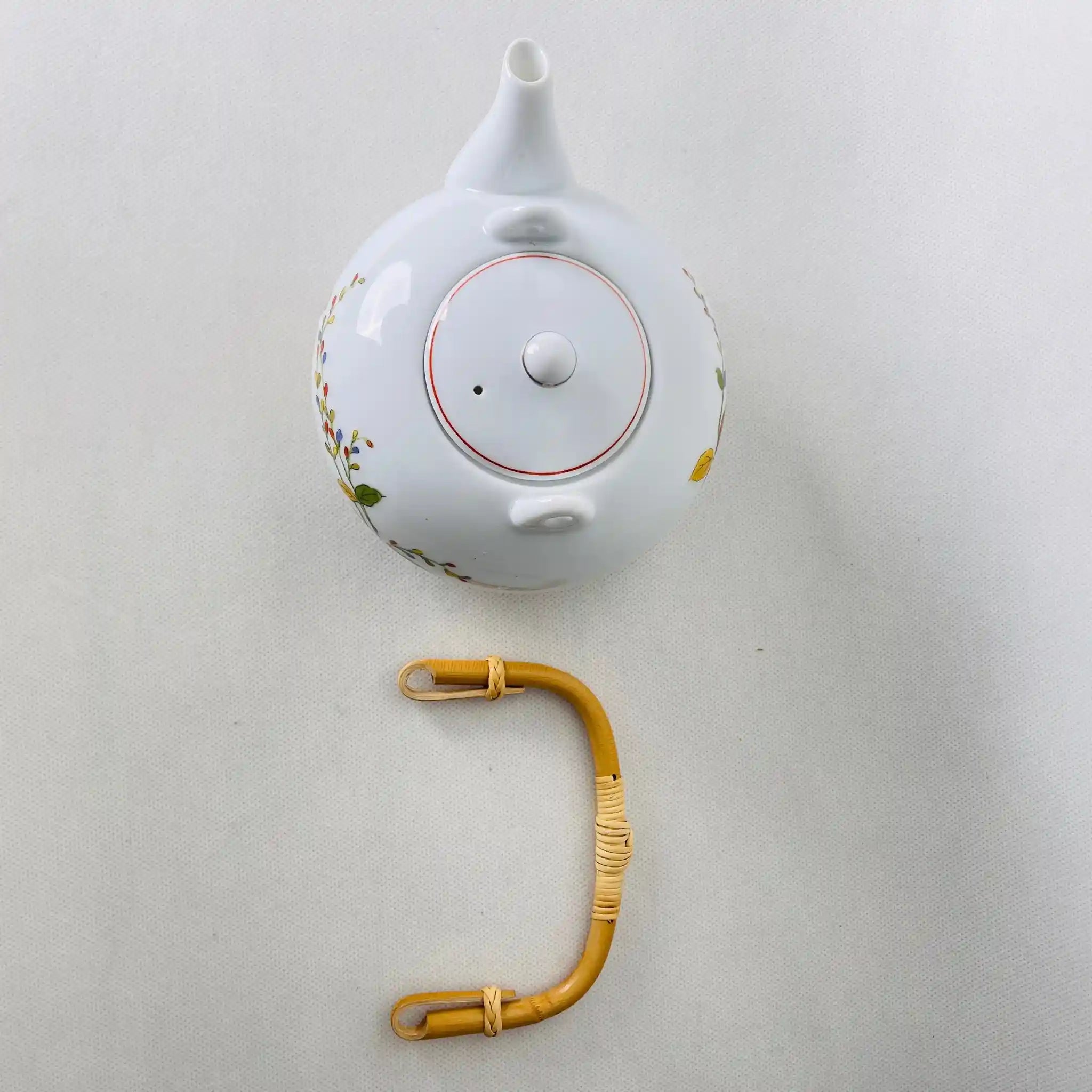 【リユース】 急須・湯呑 5P / 中村勘九郎 / 華五様 土瓶茶器 / 未使用 / 箱付き