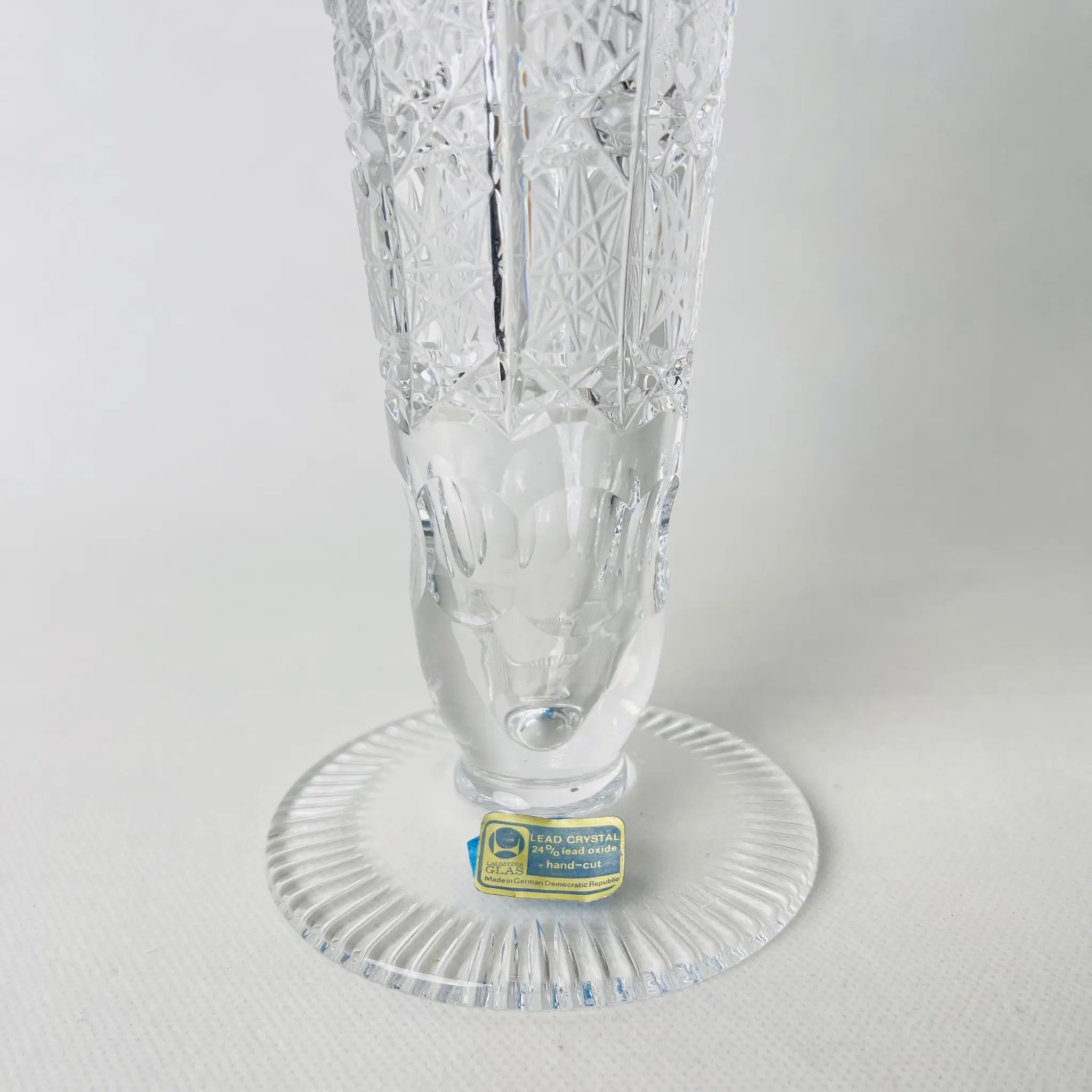 【リユース】 フラワーベース(花瓶) / LAUSITZER GLAS(ラウジッツァー グラス) / ドイツ / 未使用 / 箱付き