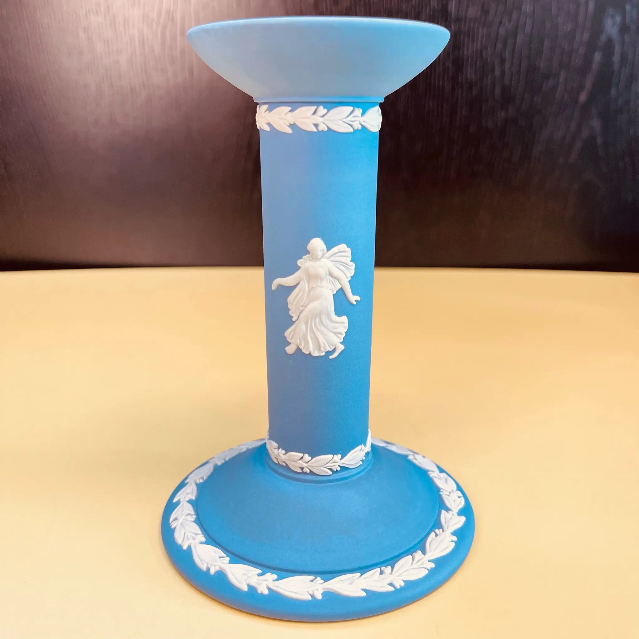 【アンティーク】 キャンドルスタンド WEDGEWOOD(ウェッジウッド) ジャスパーウェア 1775年代