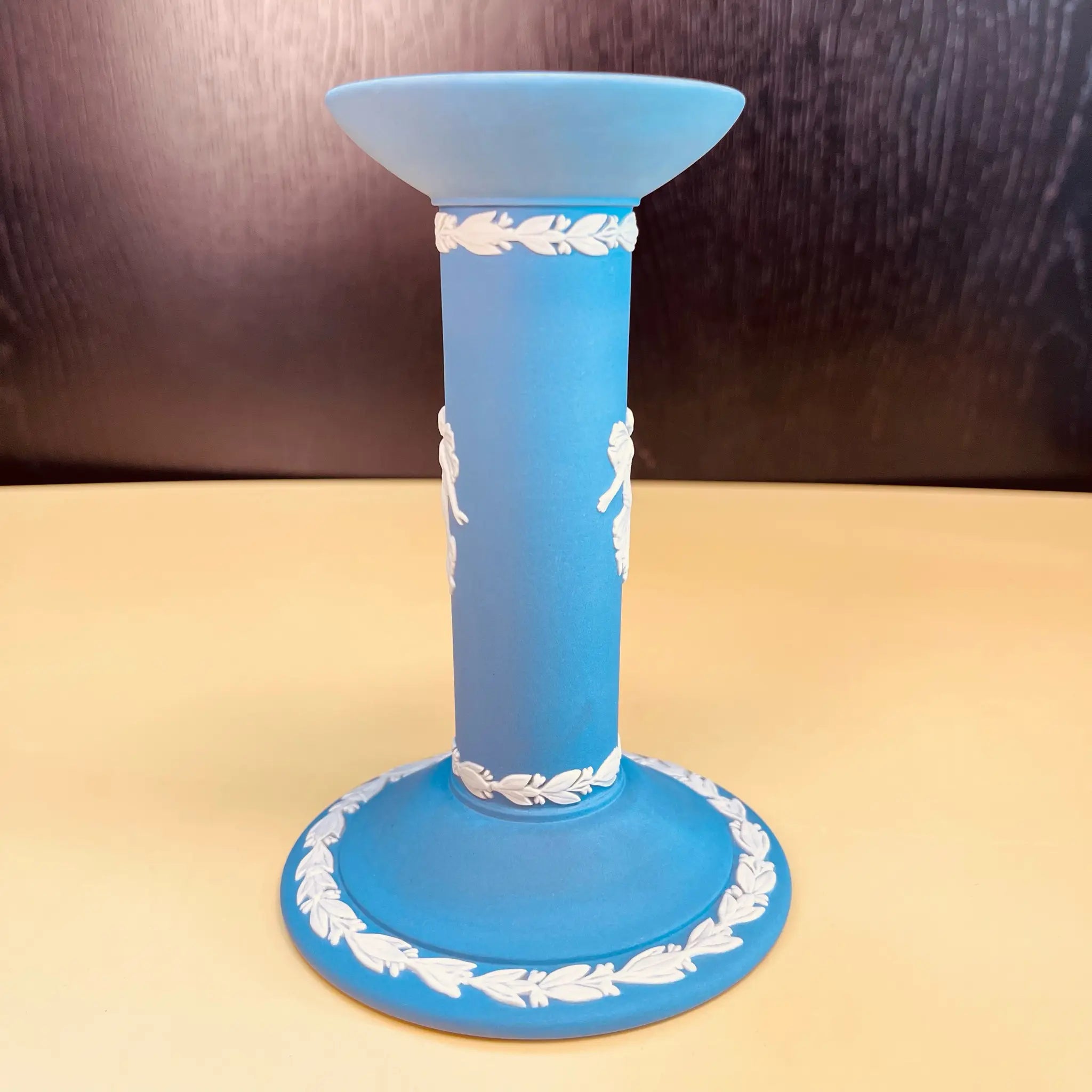 【アンティーク】 キャンドルスタンド WEDGEWOOD(ウェッジウッド) ジャスパーウェア 1775年代
