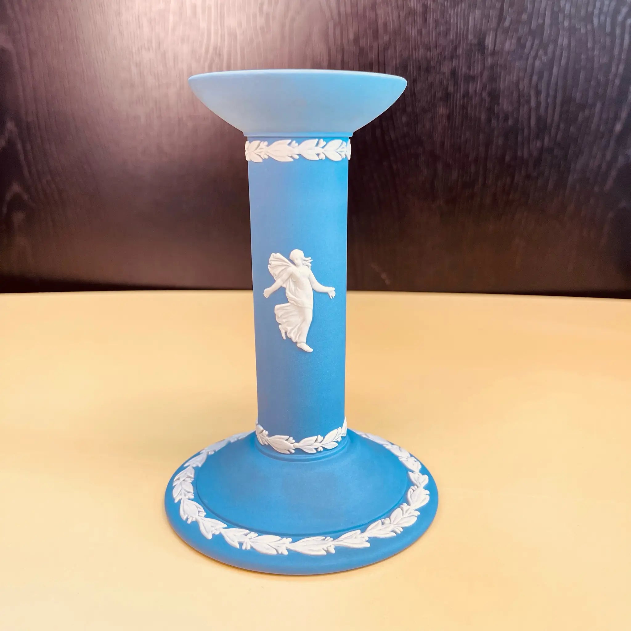【アンティーク】 キャンドルスタンド WEDGEWOOD(ウェッジウッド) ジャスパーウェア 1775年代