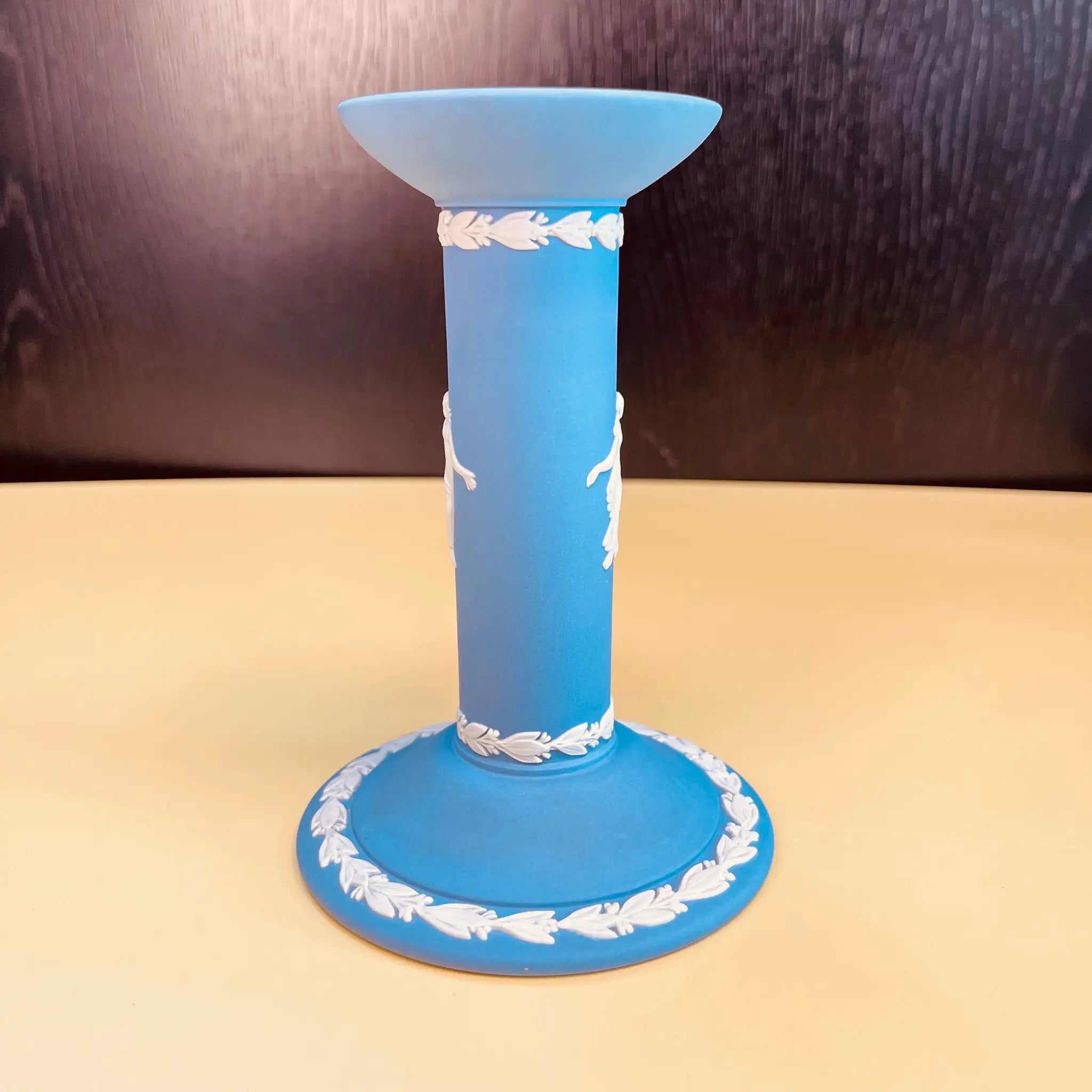 【アンティーク】 キャンドルスタンド WEDGEWOOD(ウェッジウッド) ジャスパーウェア 1775年代