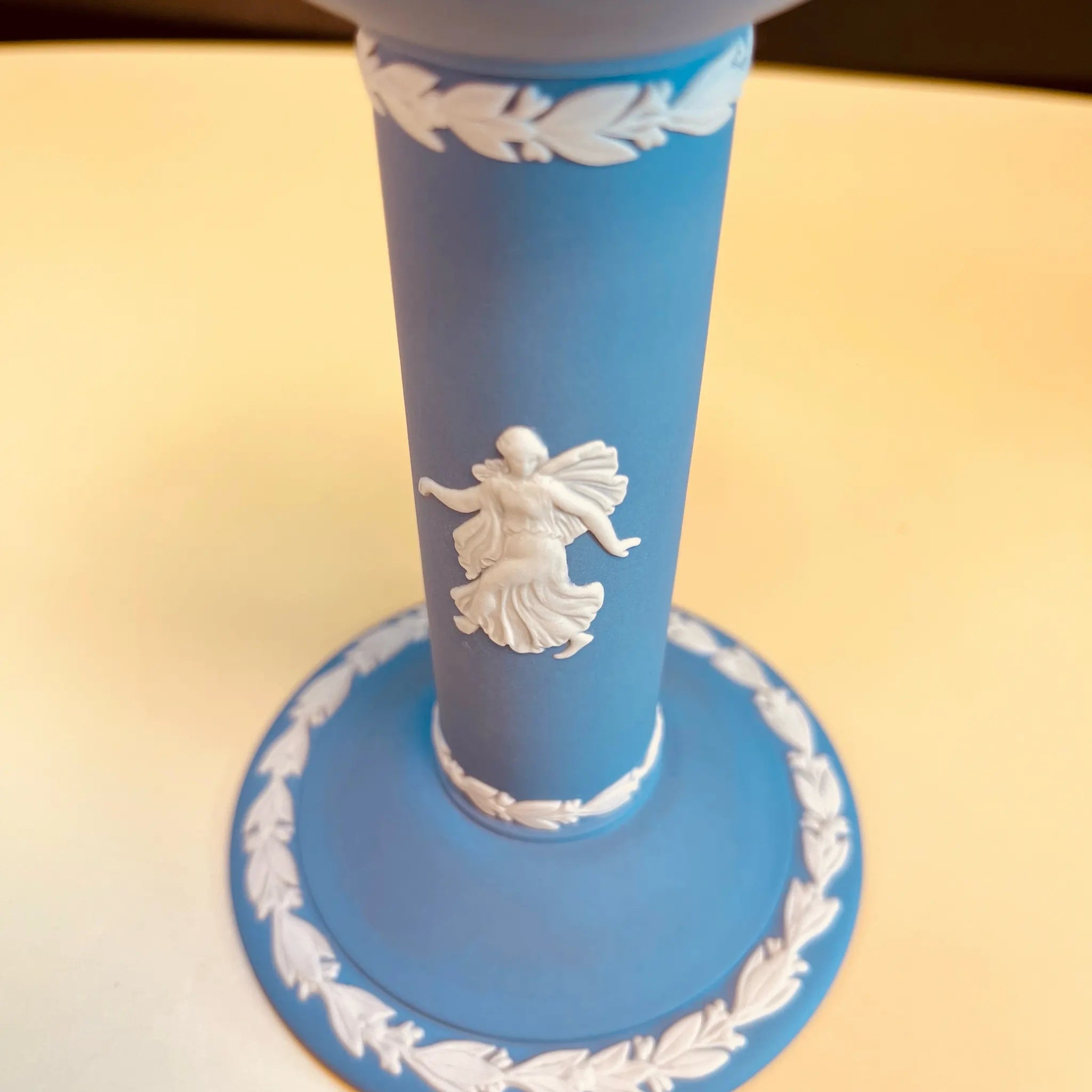 【アンティーク】 キャンドルスタンド WEDGEWOOD(ウェッジウッド) ジャスパーウェア 1775年代