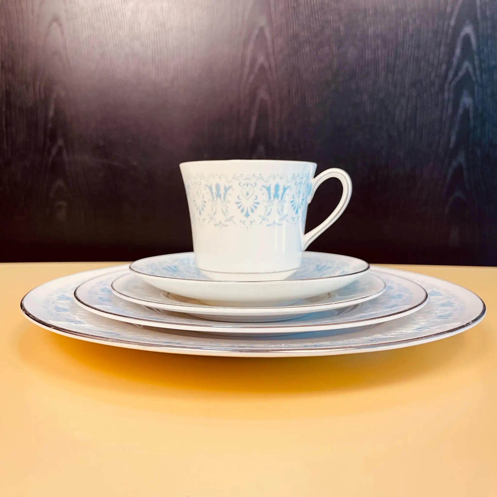 【アンティーク】プレート&ティーカップ5P Royal Chelsea(ロイヤル チェルシー) / DIADEM / Bone China / イギリス / /