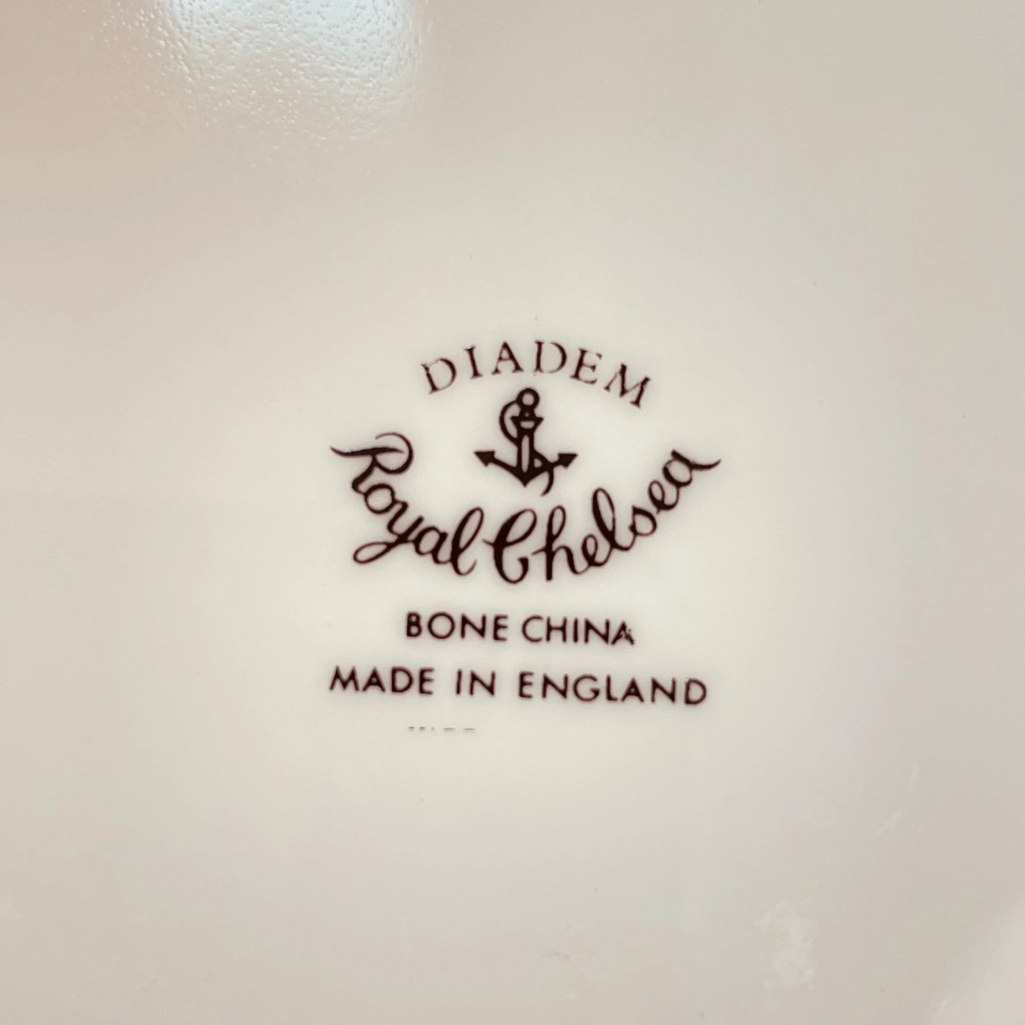 【アンティーク】プレート&ティーカップ5P Royal Chelsea(ロイヤル チェルシー) / DIADEM / Bone China / イギリス / /