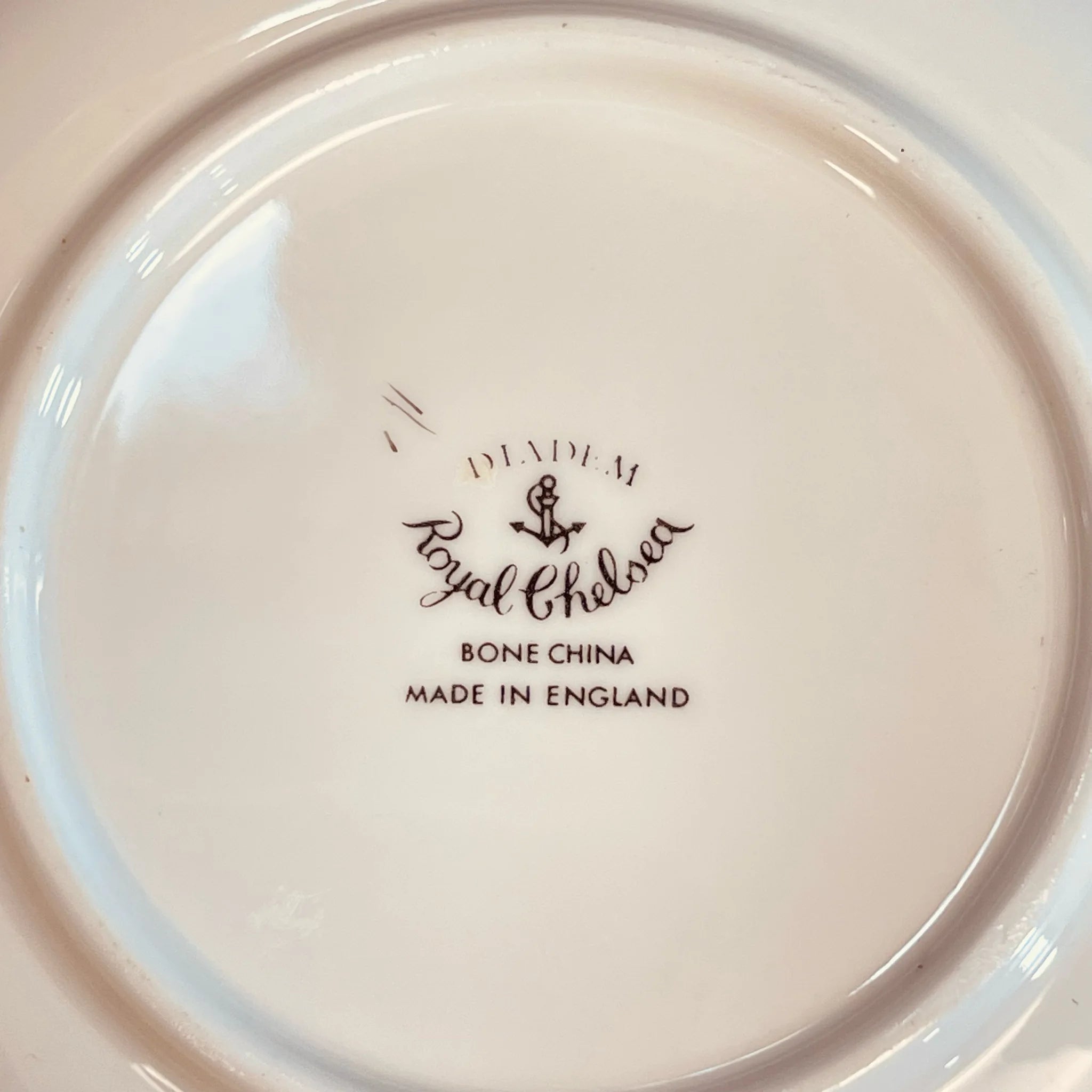【アンティーク】プレート(皿) Royal Chelsea(ロイヤル チェルシー) / DIADEM / Bone China / イギリス /