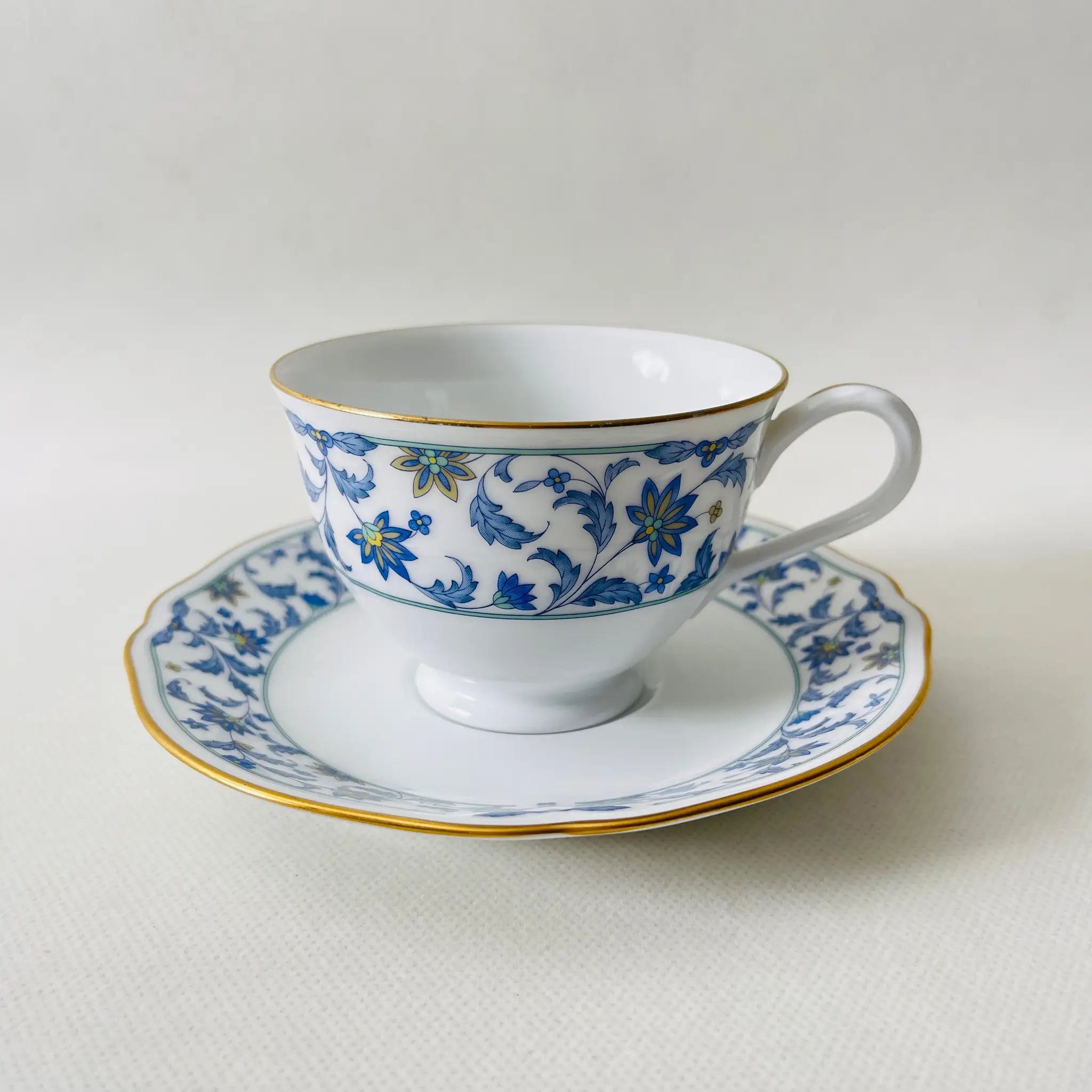【リユース】ティーカップセット Noritake(ノリタケ) / NINFA LAGUNA(ニンファ ラグーナ) / 日本 /