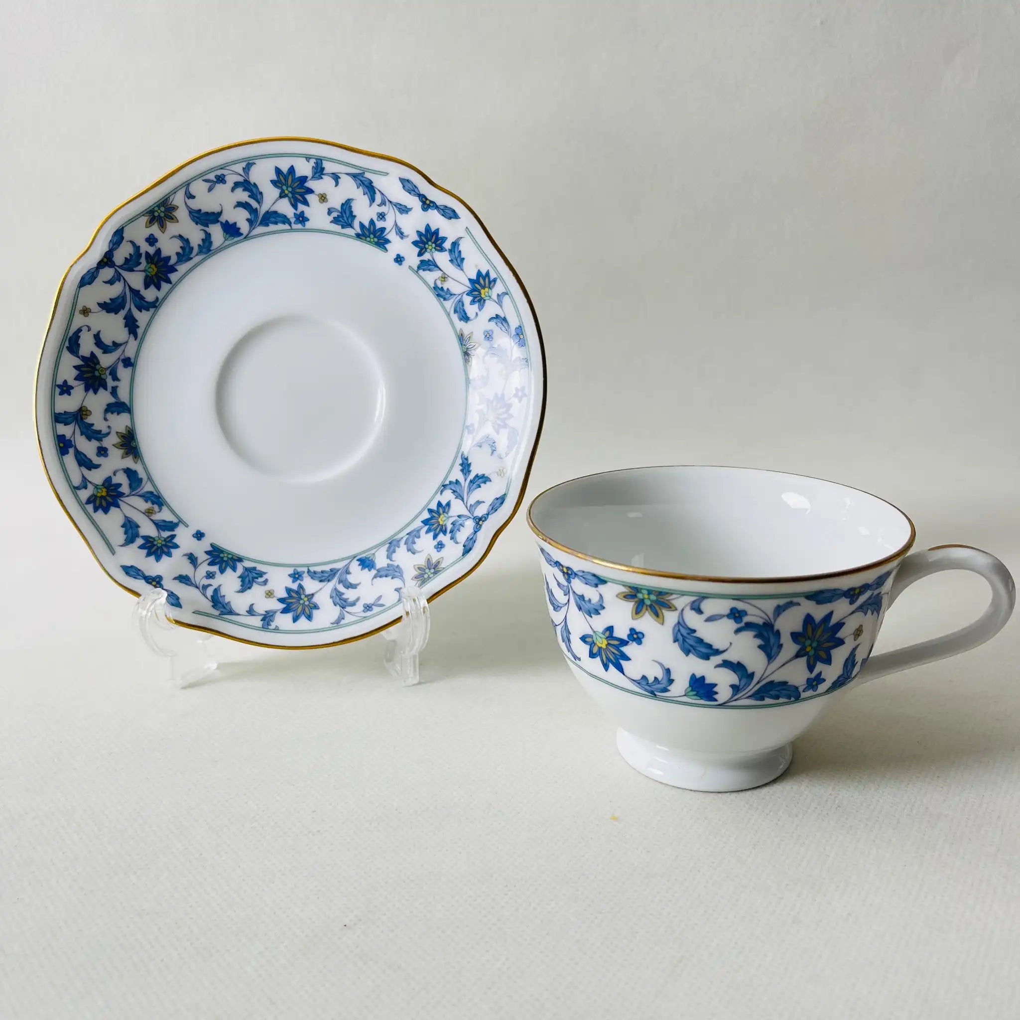 【リユース】ティーカップセット Noritake(ノリタケ) / NINFA LAGUNA(ニンファ ラグーナ) / 日本 /