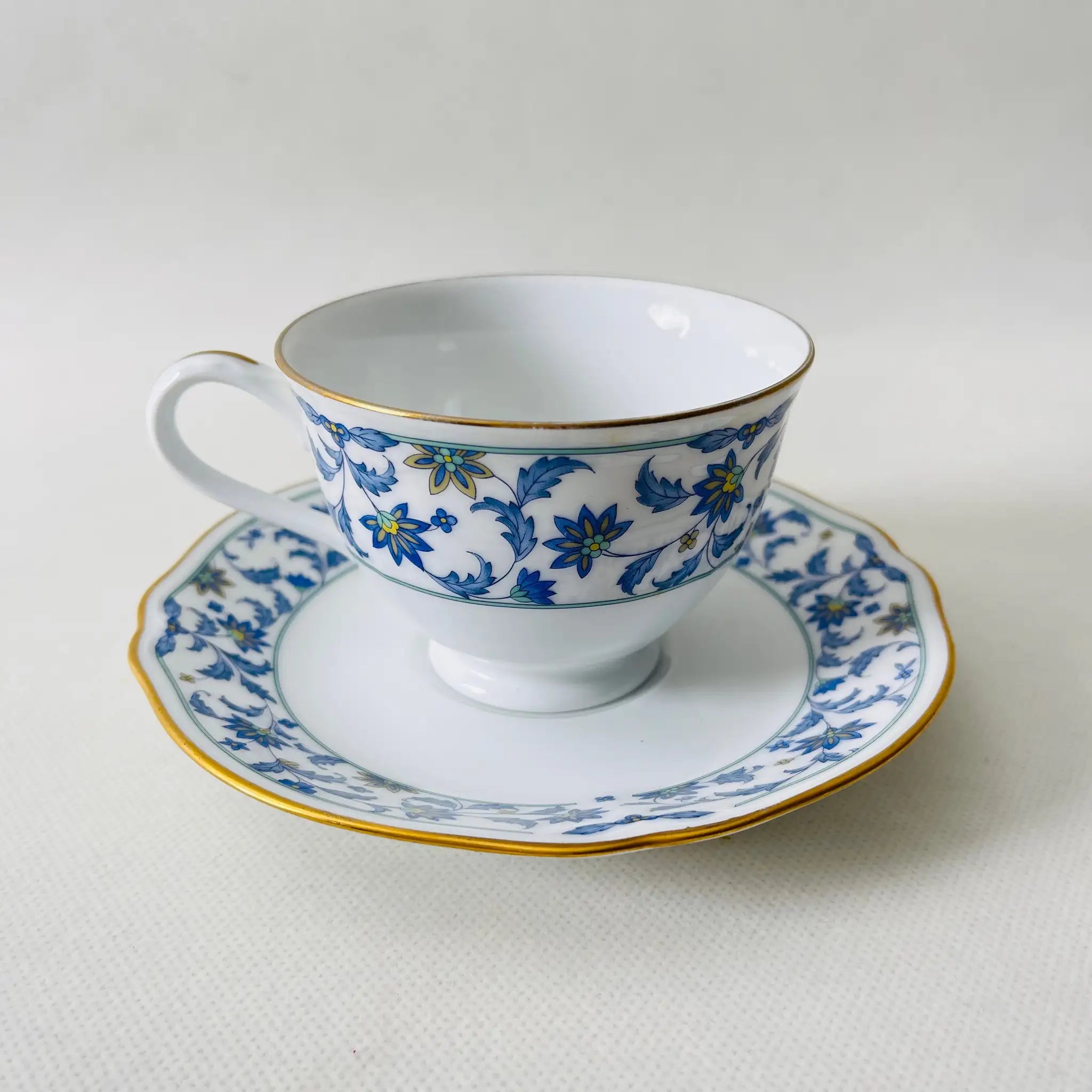 【リユース】ティーカップセット Noritake(ノリタケ) / NINFA LAGUNA(ニンファ ラグーナ) / 日本 /