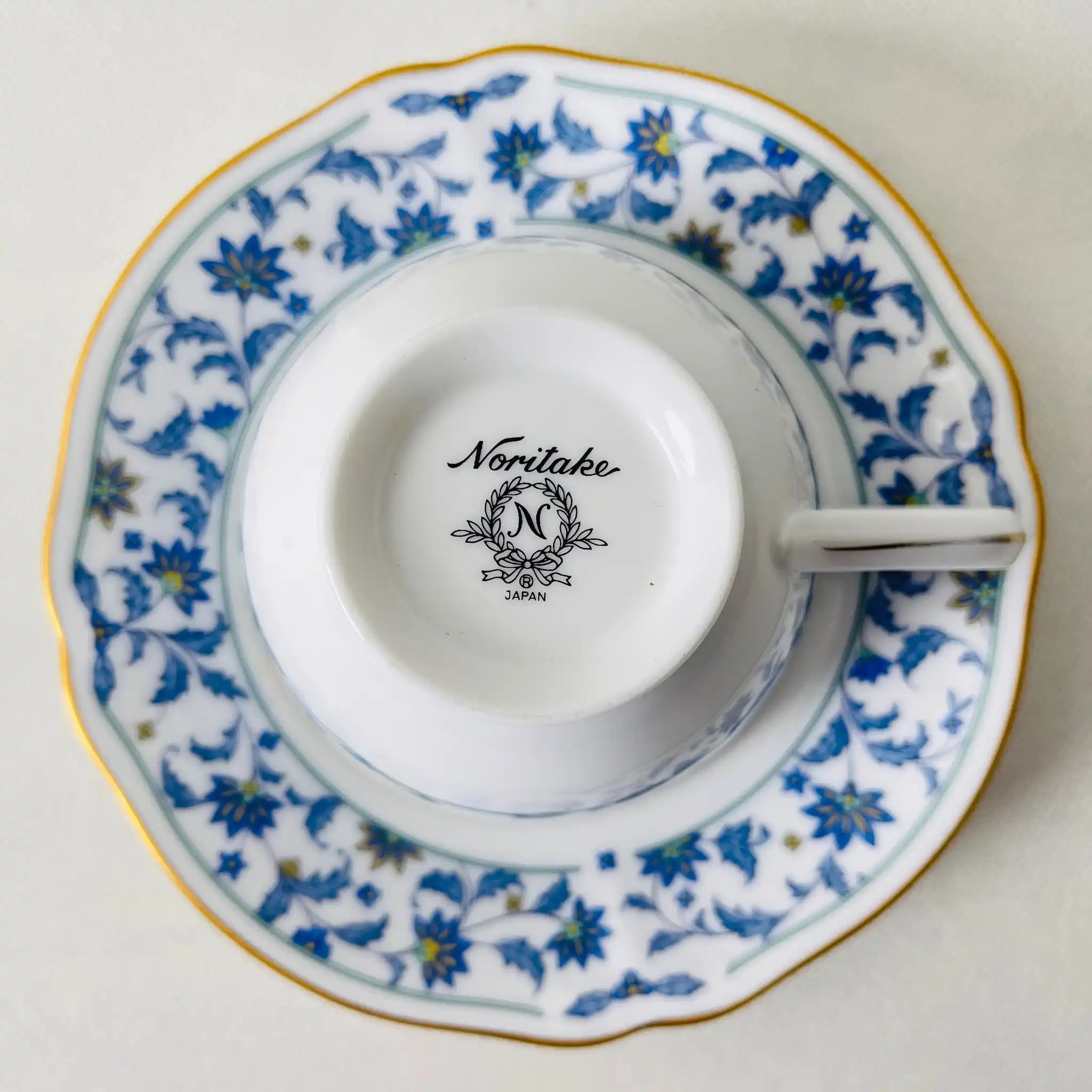 【リユース】ティーカップセット Noritake(ノリタケ) / NINFA LAGUNA(ニンファ ラグーナ) / 日本 /