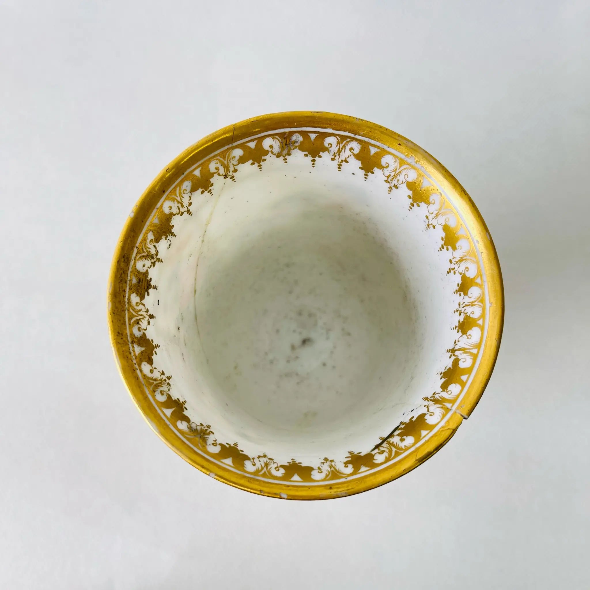 【アンティーク】 台座付き花瓶 アムール・ランフトベッヒャー / 19世紀 / 磁器 / フランス / 多色刷り 金彩エナメル リペア跡あり