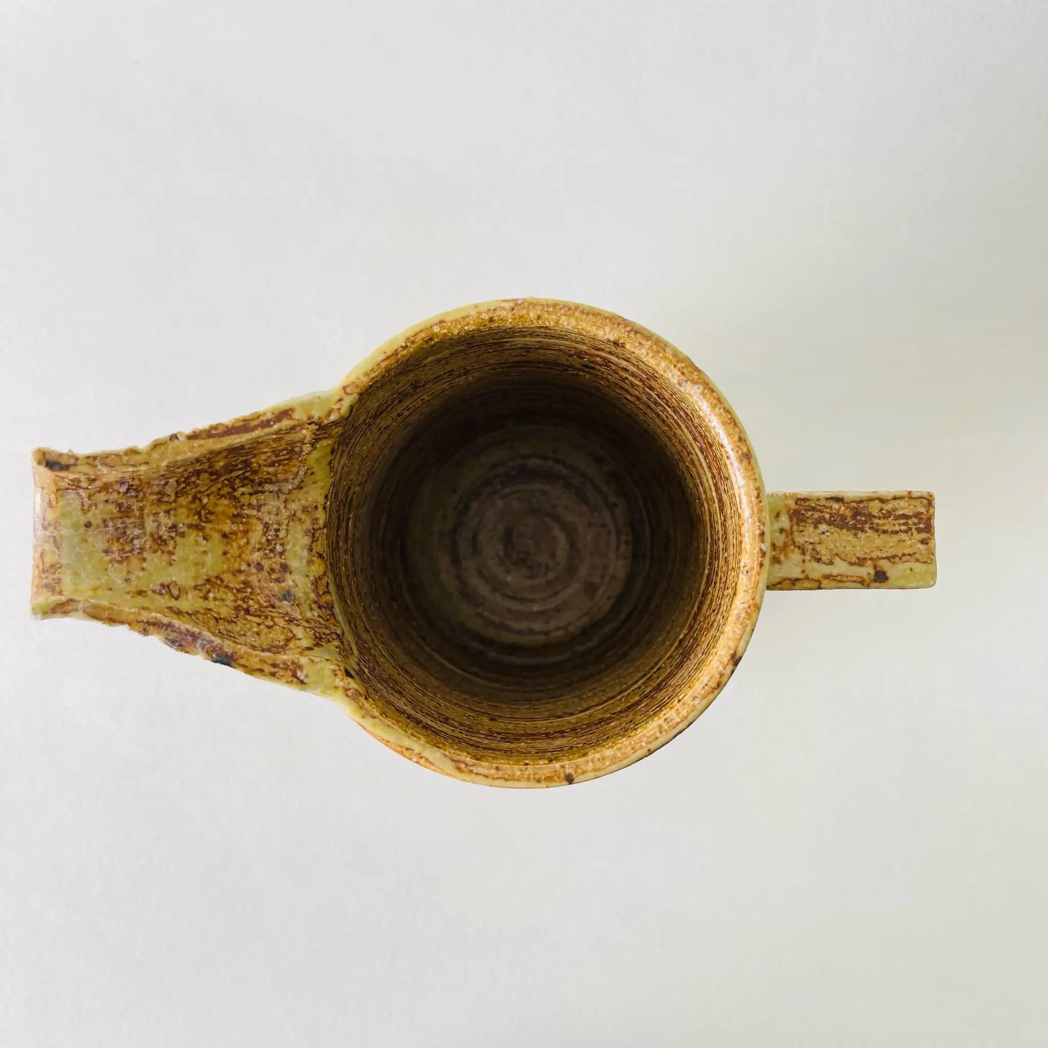 【アンティーク】 炻器製ピッチャー / ストーンウェア / デンマーク / 茶色の釉薬