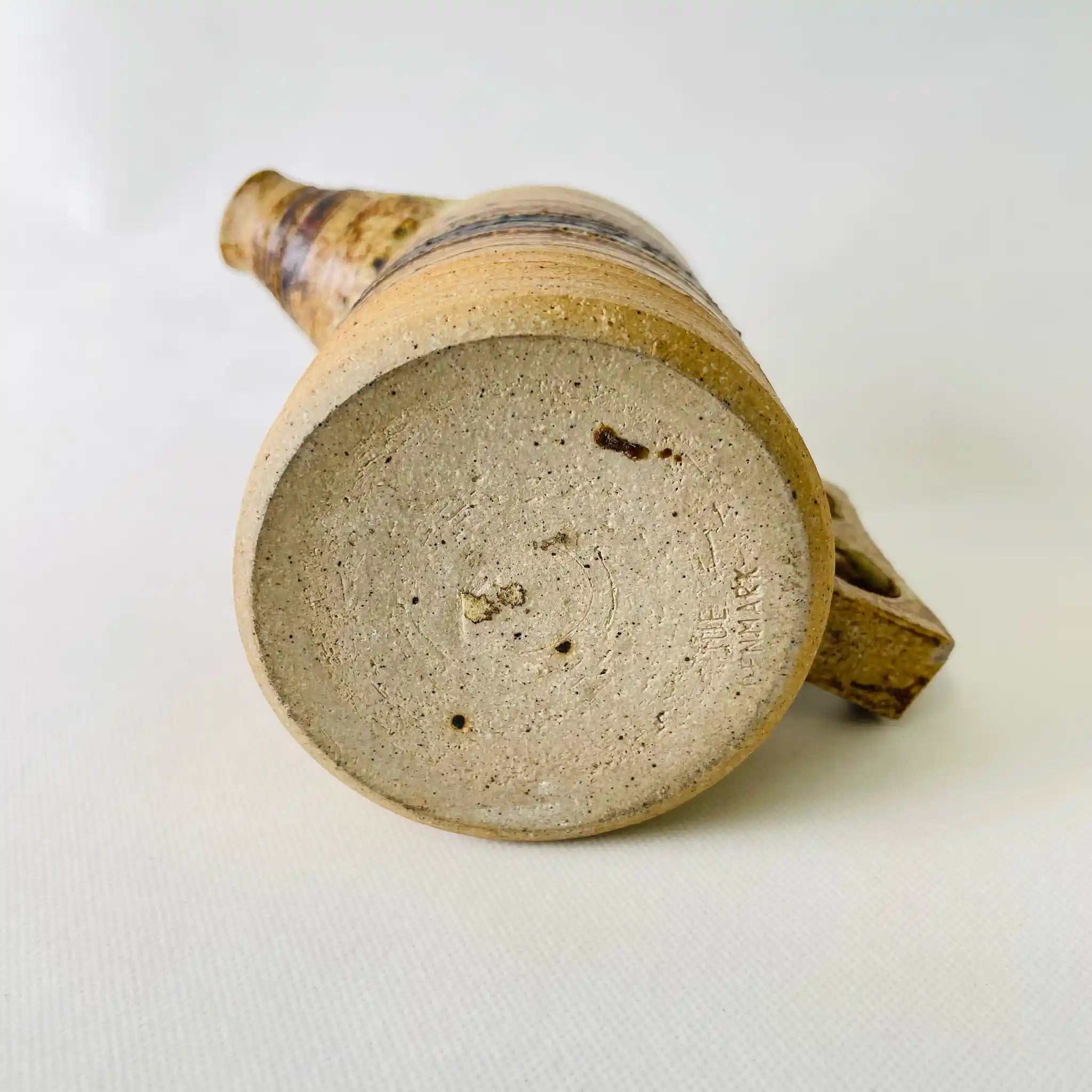 【アンティーク】 炻器製ピッチャー / ストーンウェア / デンマーク / 茶色の釉薬