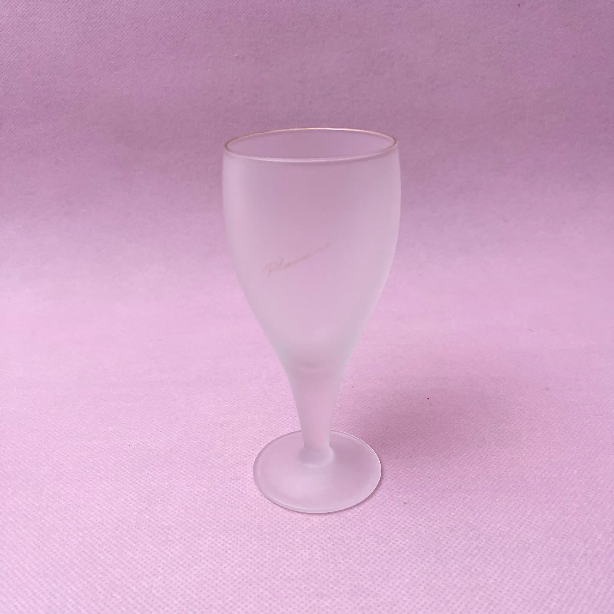 【リユース】 グラスセット 5P / Plaisir (プレジール) / フロスト加工 / 箱付き