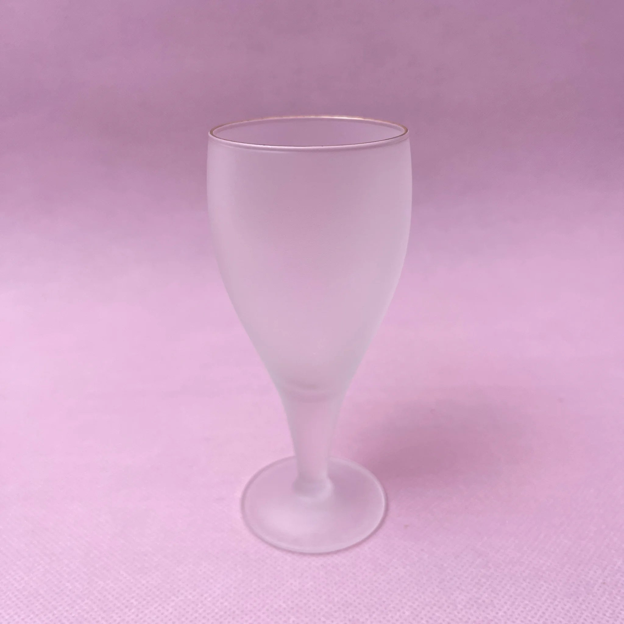 【リユース】 グラスセット 5P / Plaisir (プレジール) / フロスト加工 / 箱付き