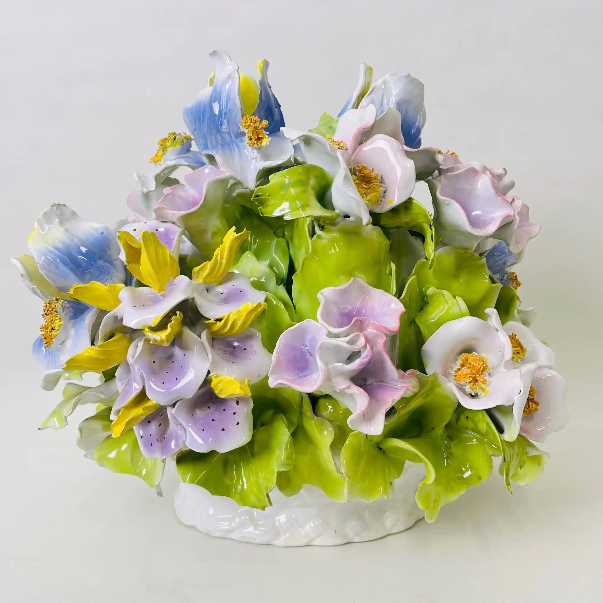 【リユース】 スミレフラワーブーケ / 陶器 / イギリス