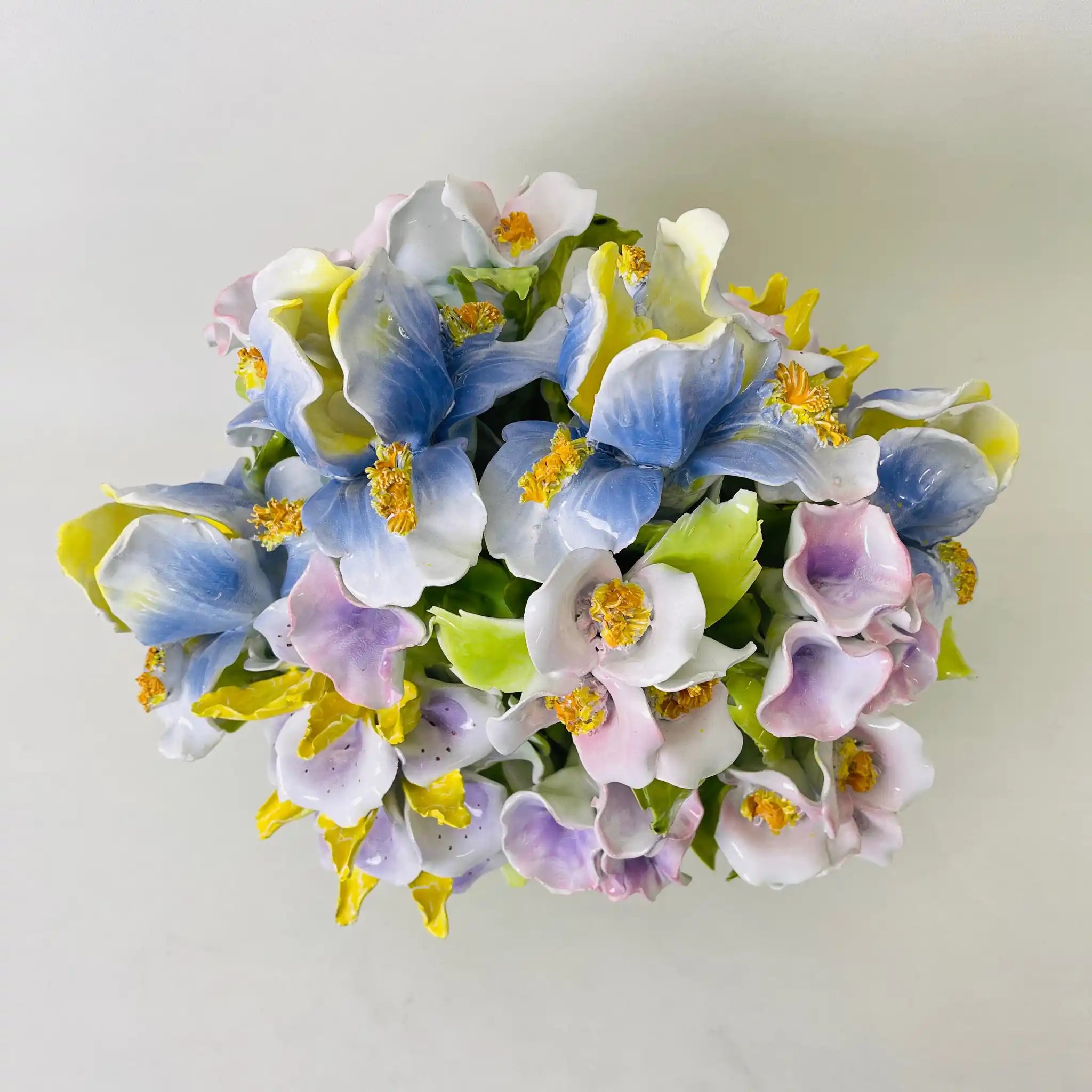 【リユース】 スミレフラワーブーケ / 陶器 / イギリス