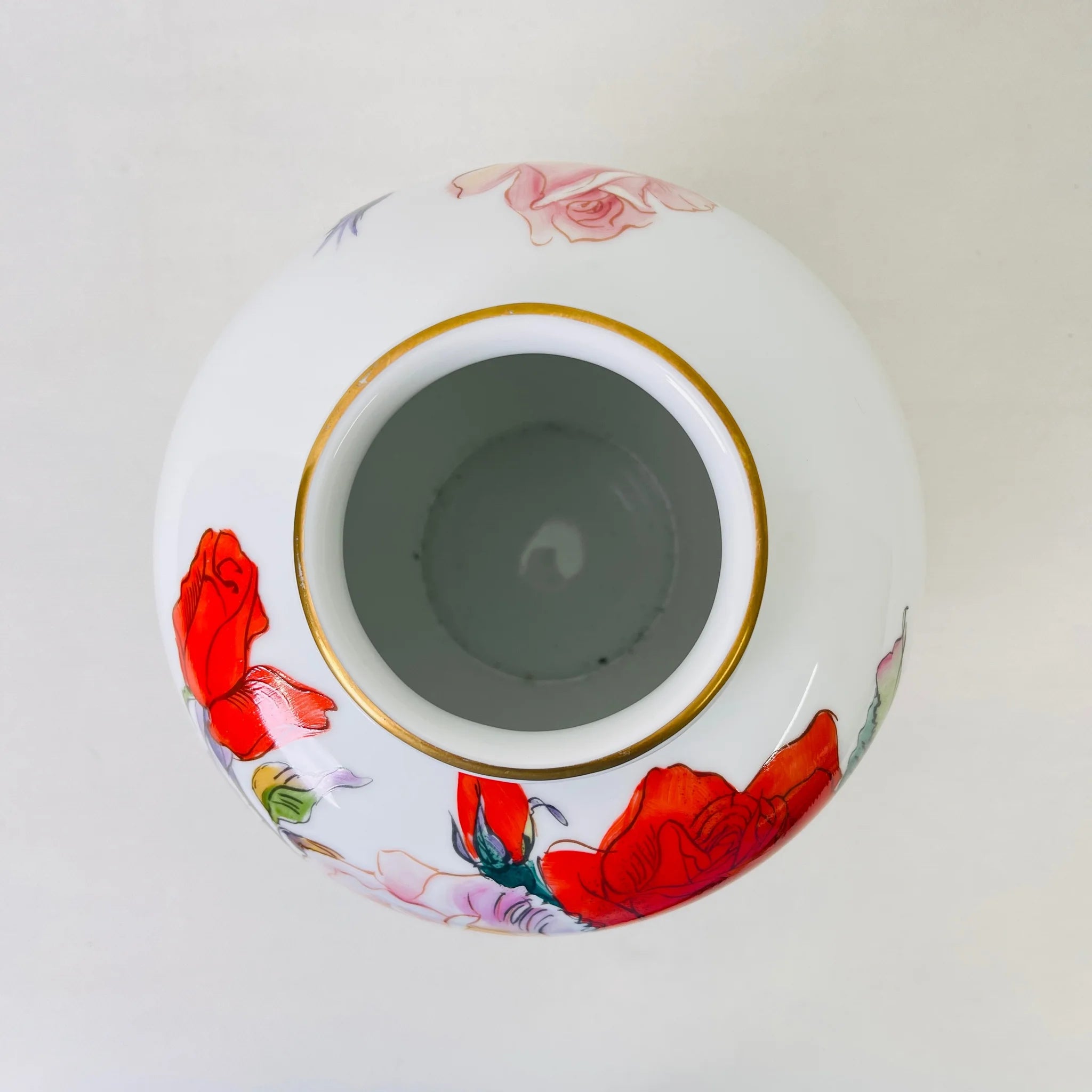 【リユース】 花瓶(フラワーベース) / Noritake(ノリタケ) / キューティーローズ / 1955年〜 / 陶器 / 日本 / 薔薇モチーフ