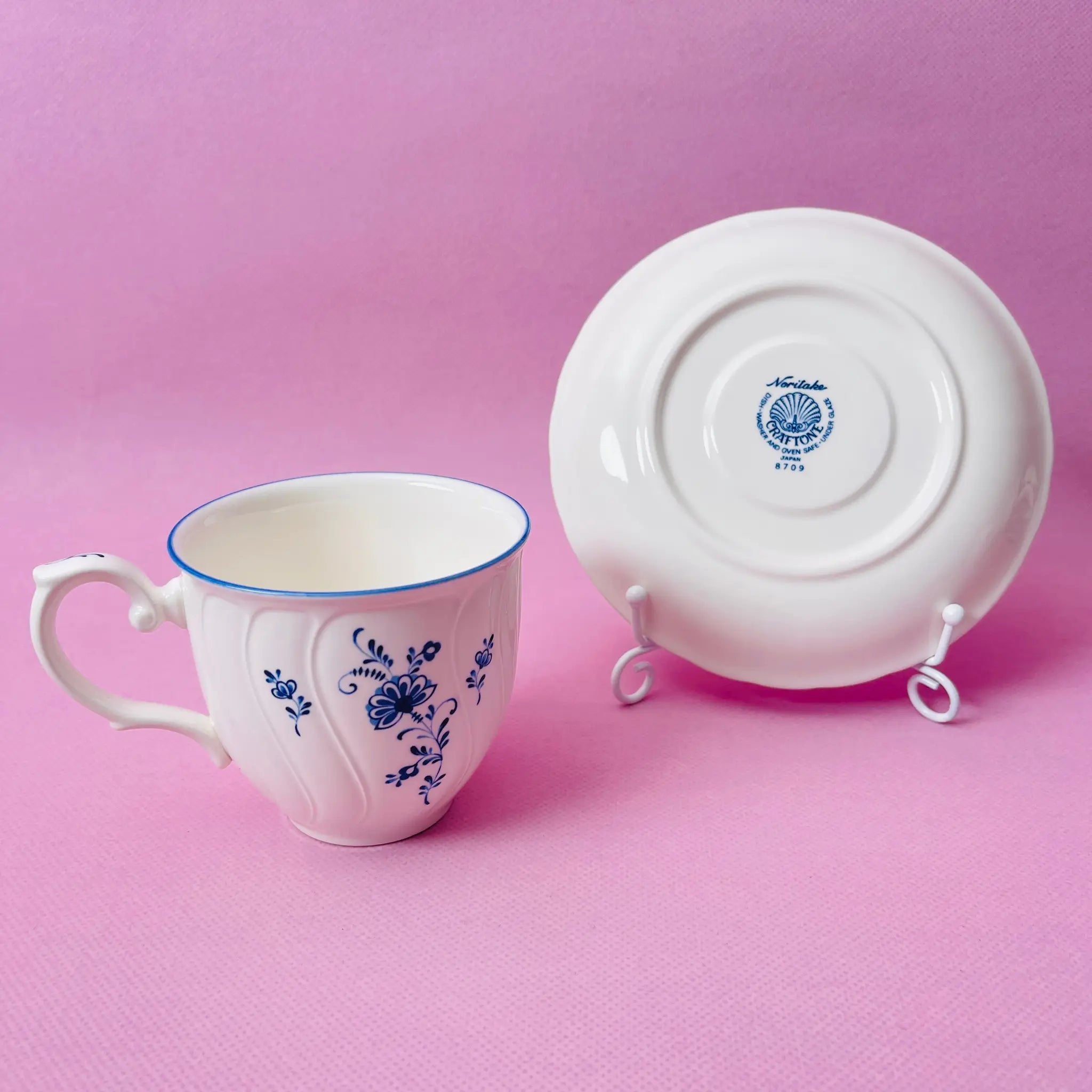 【リユース】 ティーカップ 5P / Noritake(ノリタケ) / クラフトーン / 箱付き